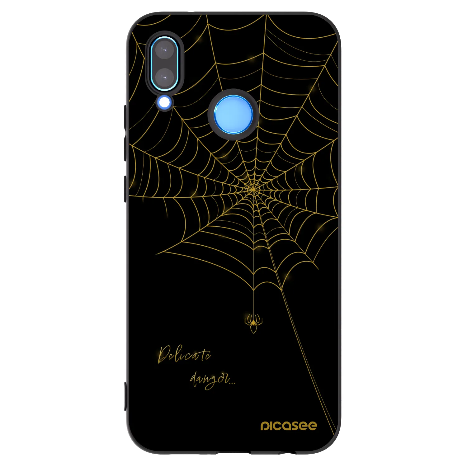 Picasee silikonový černý obal pro Huawei P20 Lite - Delicate danger