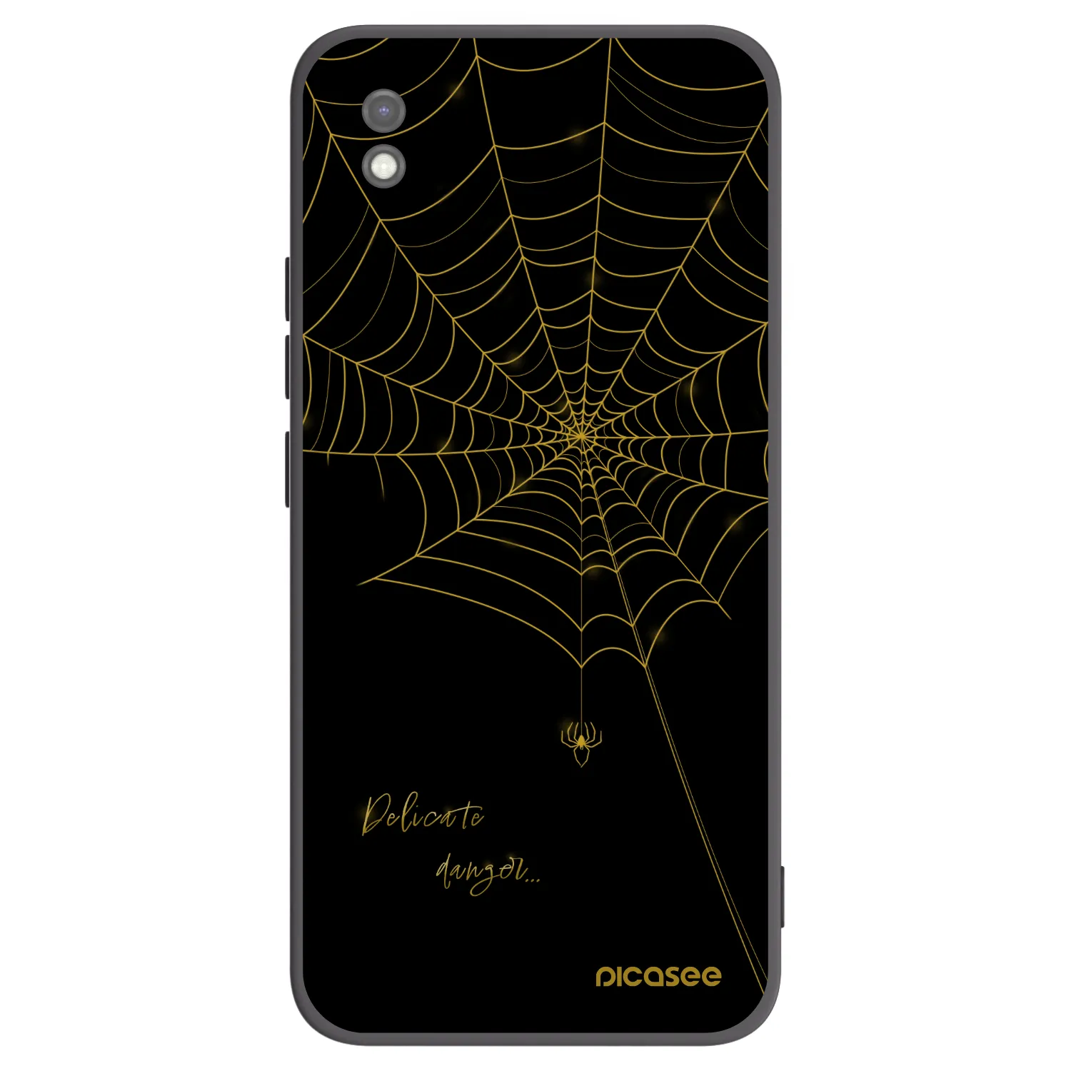 Picasee silikonový černý obal pro Xiaomi Redmi 9AT - Delicate danger