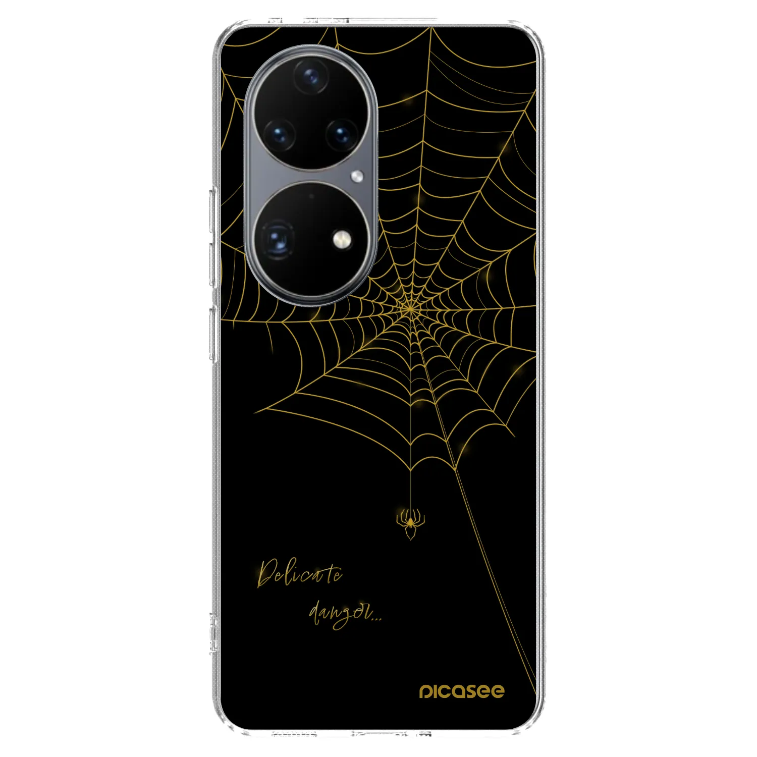 Picasee silikonový průhledný obal pro Huawei P50 - Delicate danger