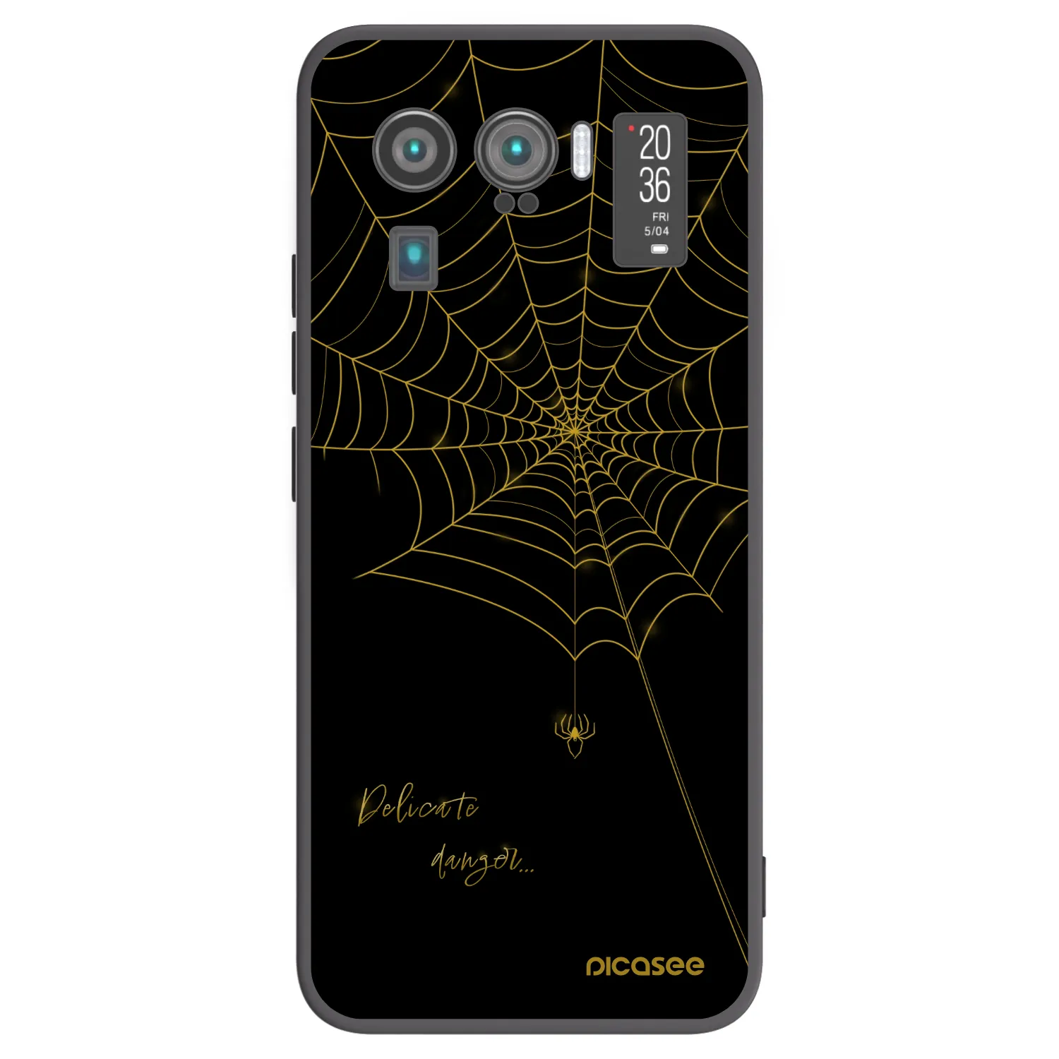 Picasee silikonový černý obal pro Xiaomi Mi 11 Ultra - Delicate danger