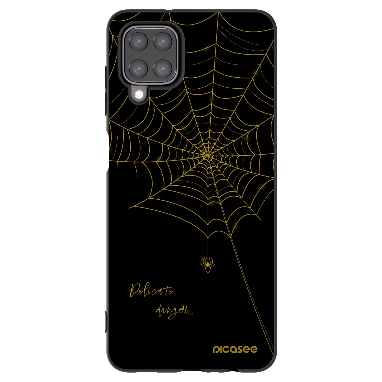 Picasee silikonový černý obal pro Samsung Galaxy M12 M127F - Delicate danger