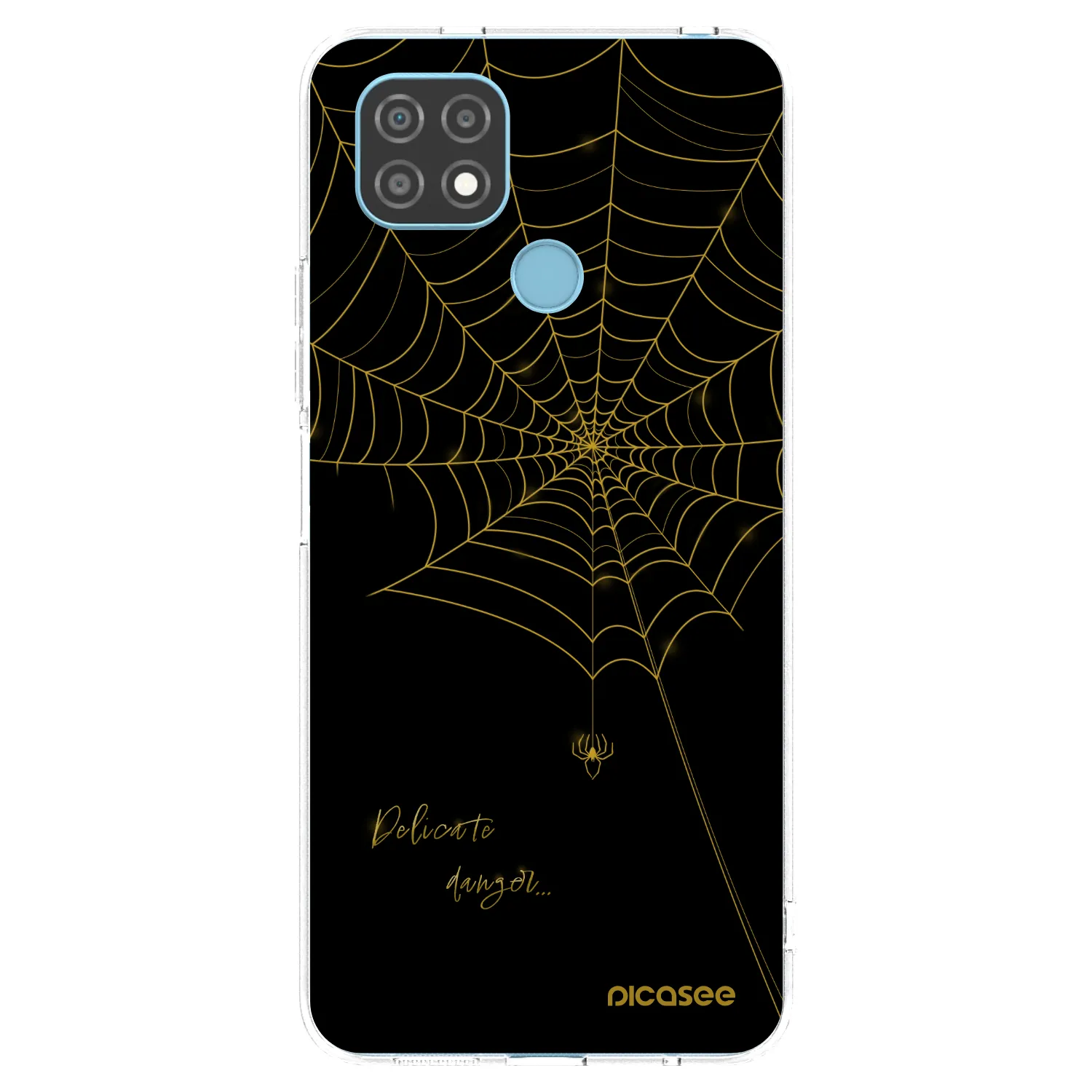 Picasee silikonový průhledný obal pro Realme C21 - Delicate danger