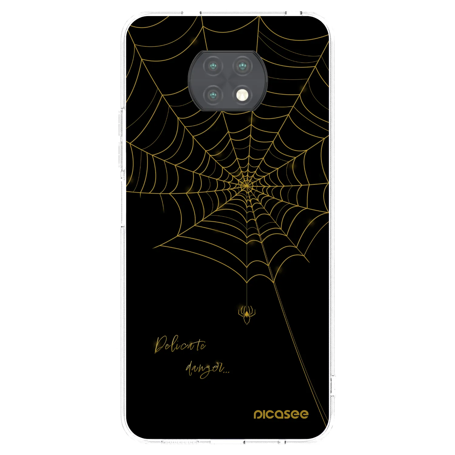 Picasee silikonový průhledný obal pro Xiaomi Redmi Note 9T - Delicate danger