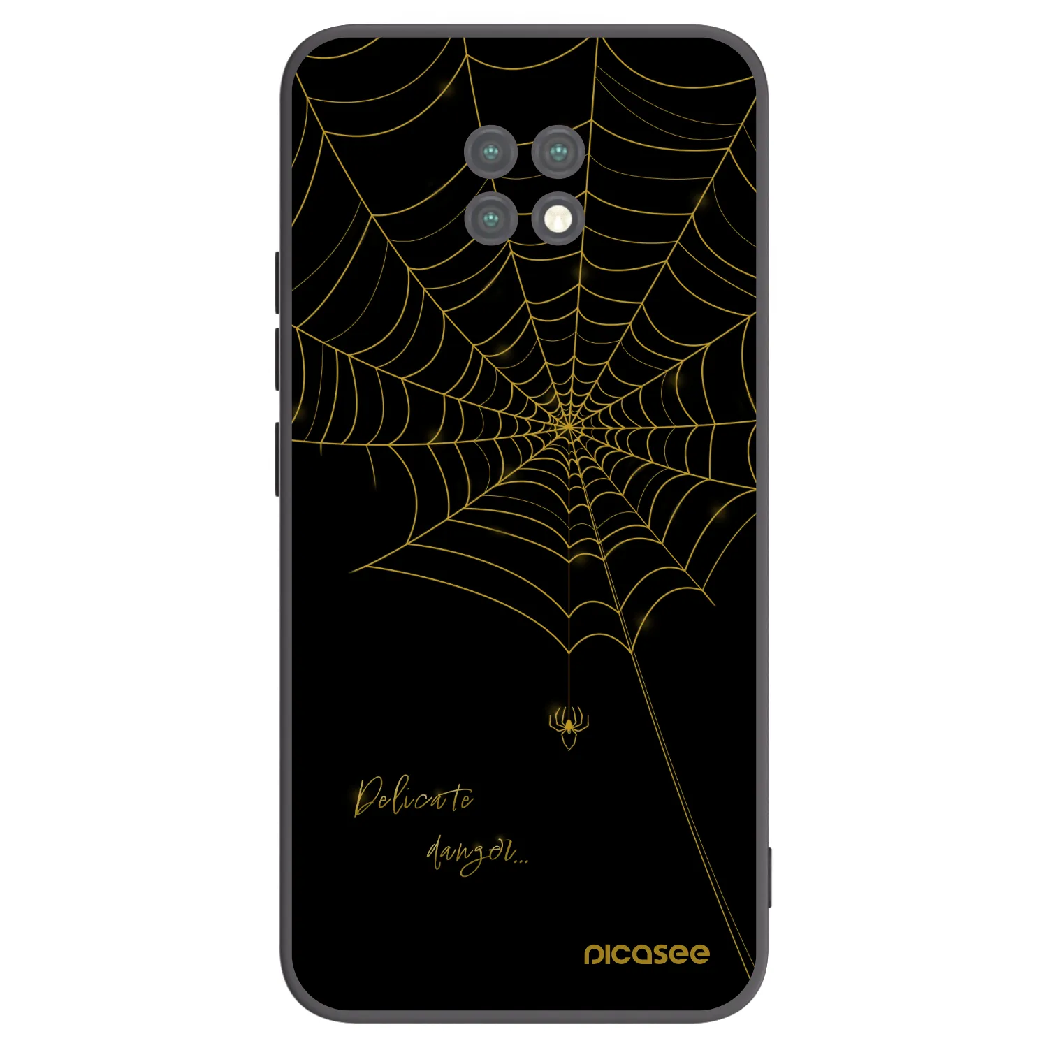 Picasee silikonový černý obal pro Xiaomi Redmi Note 9T - Delicate danger