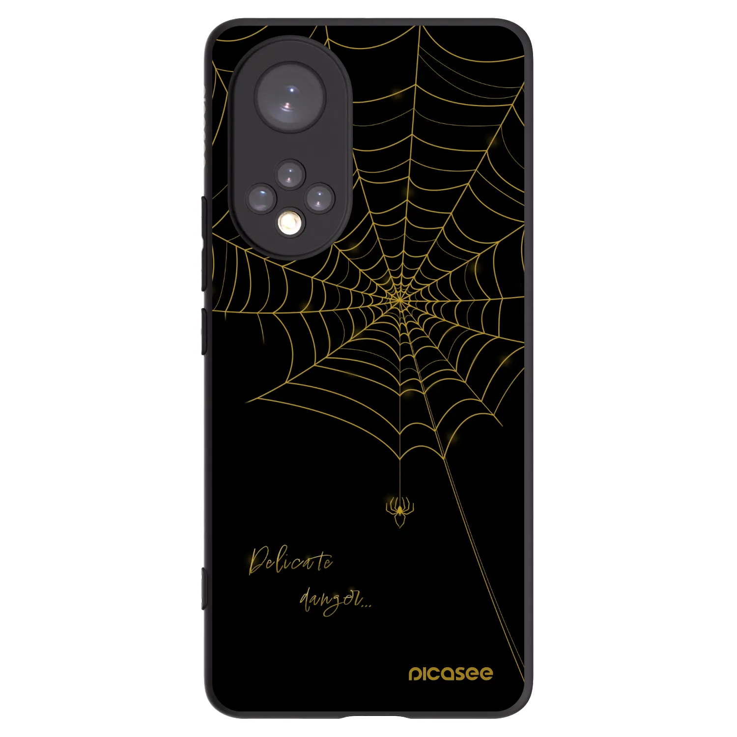 Picasee silikonový černý obal pro Huawei Nova 9 - Delicate danger