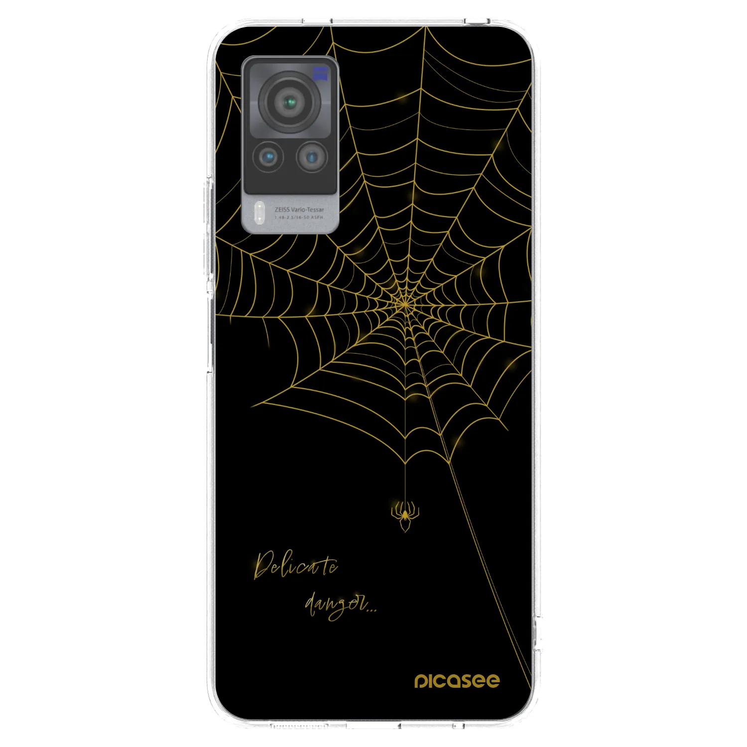 Picasee silikonový průhledný obal pro Vivo X60 Pro 5G - Delicate danger
