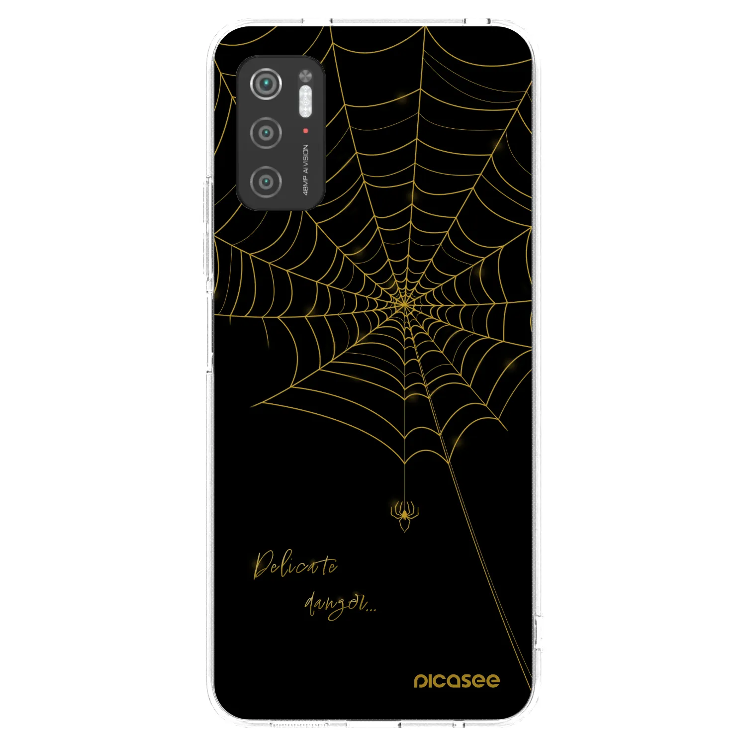 Picasee silikonový průhledný obal pro Xiaomi Poco M3 Pro 5G - Delicate danger