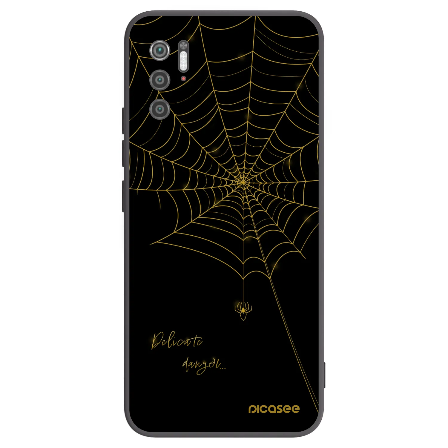 Picasee silikonový černý obal pro Xiaomi Poco M3 Pro 5G - Delicate danger