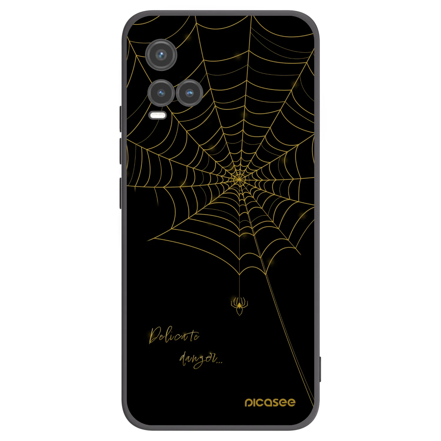 Picasee silikonový černý obal pro Vivo Y33s - Delicate danger