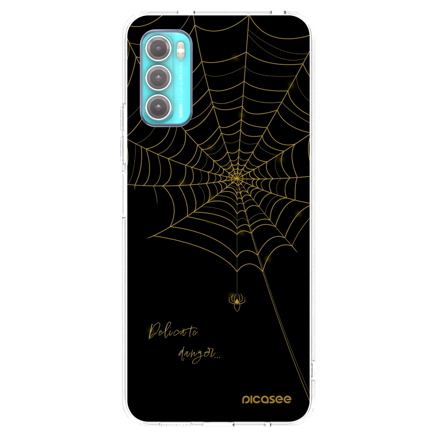 Picasee silikonový průhledný obal pro Motorola Moto G60 - Delicate danger