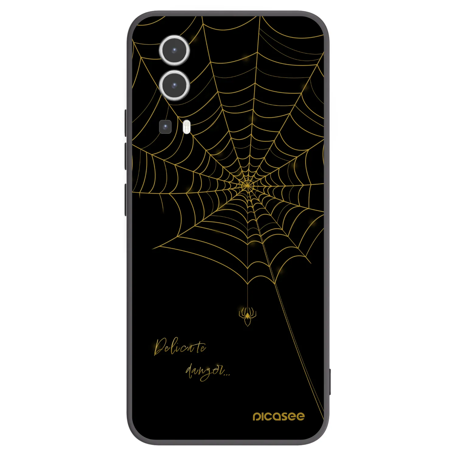 Picasee silikonový černý obal pro Vivo Y72 5G - Delicate danger