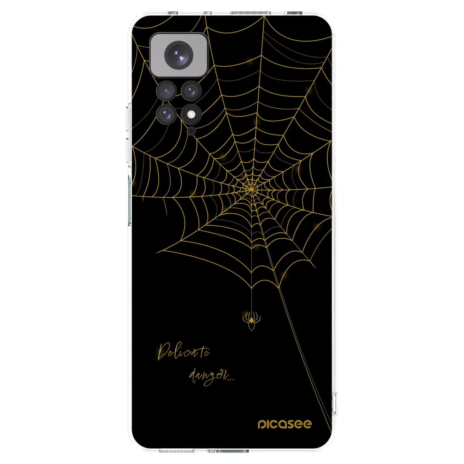 Picasee silikonový průhledný obal pro Xiaomi Redmi Note 11 - Delicate danger