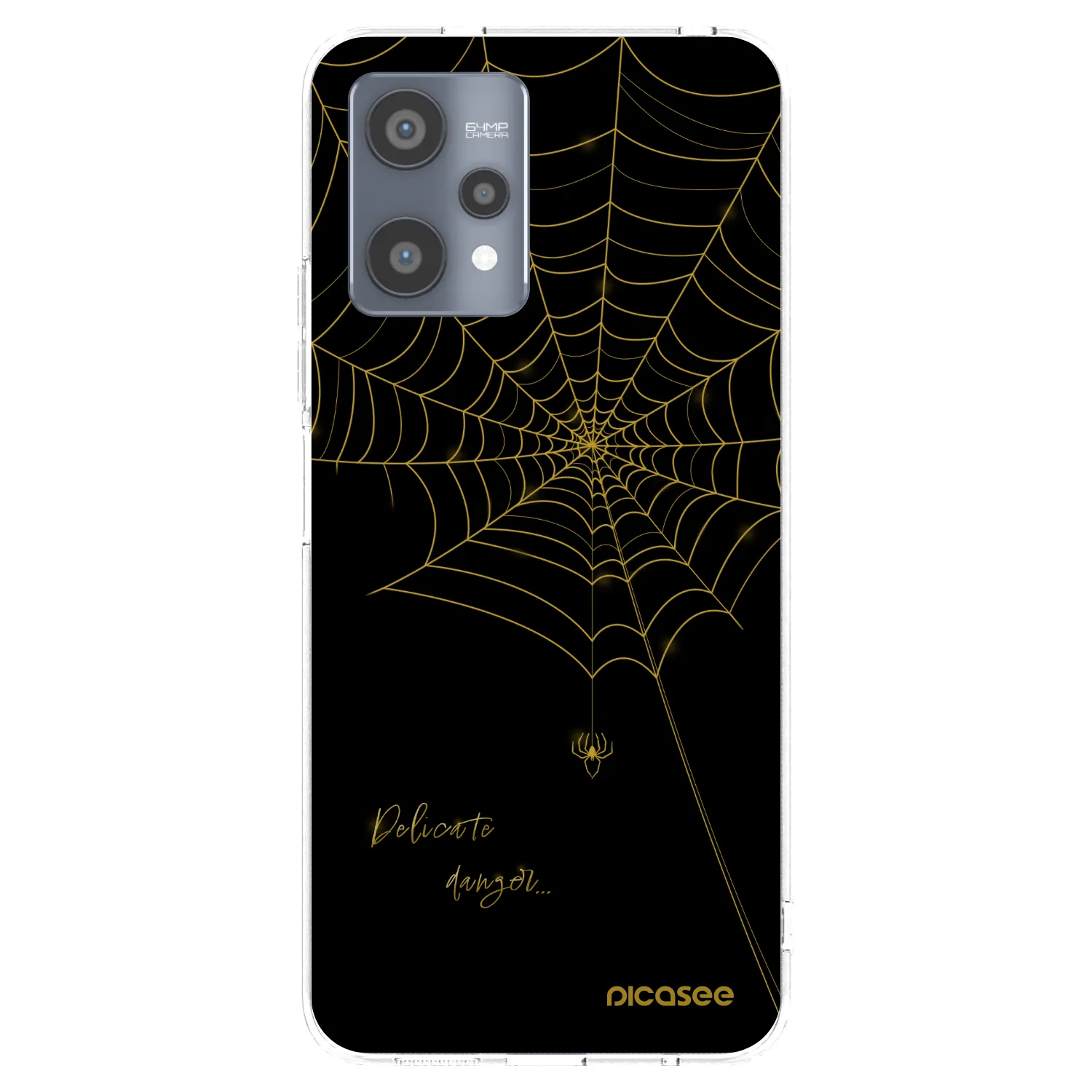 Picasee silikonový průhledný obal pro Realme 9 Pro 5G - Delicate danger