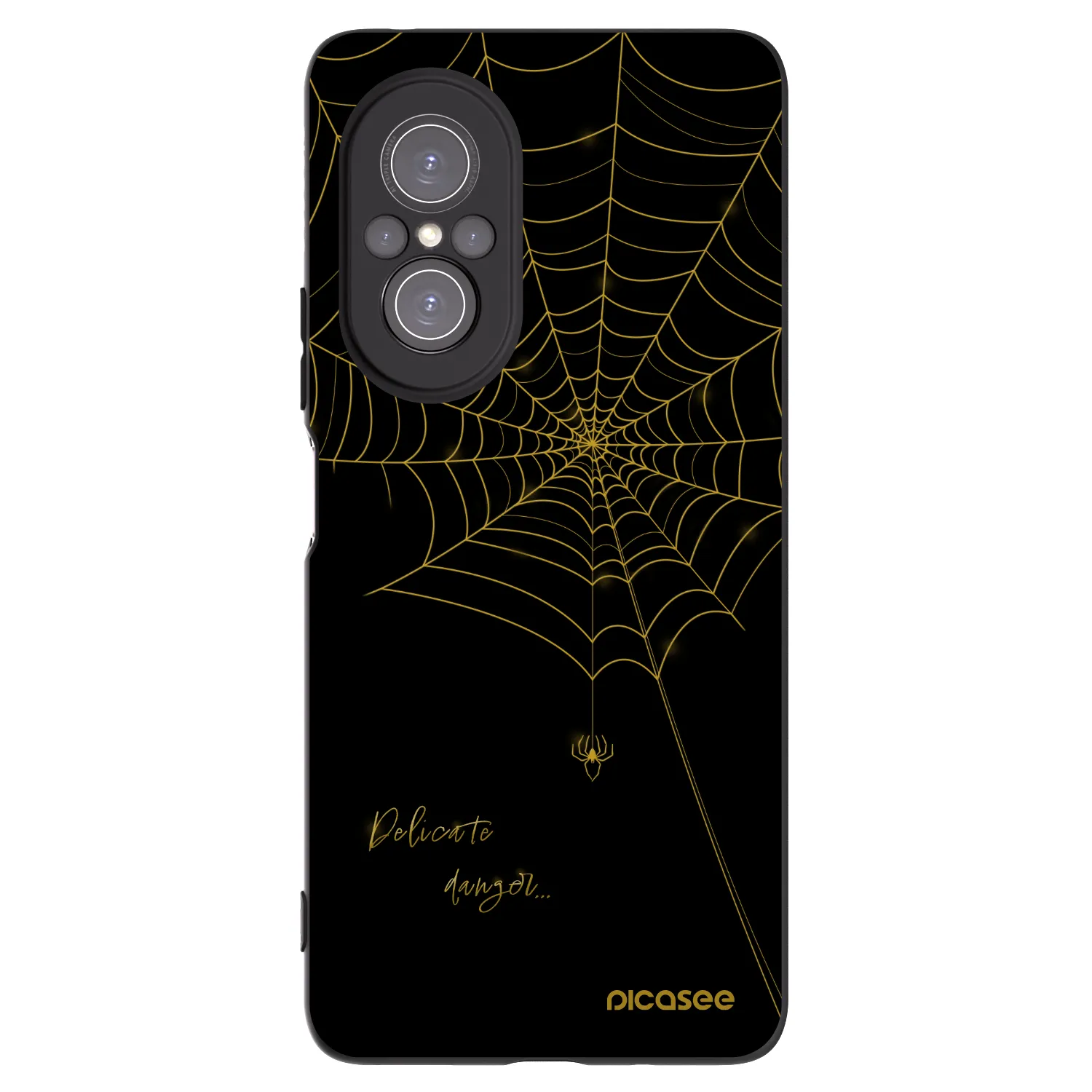 Picasee silikonový černý obal pro Huawei Nova 9 SE - Delicate danger