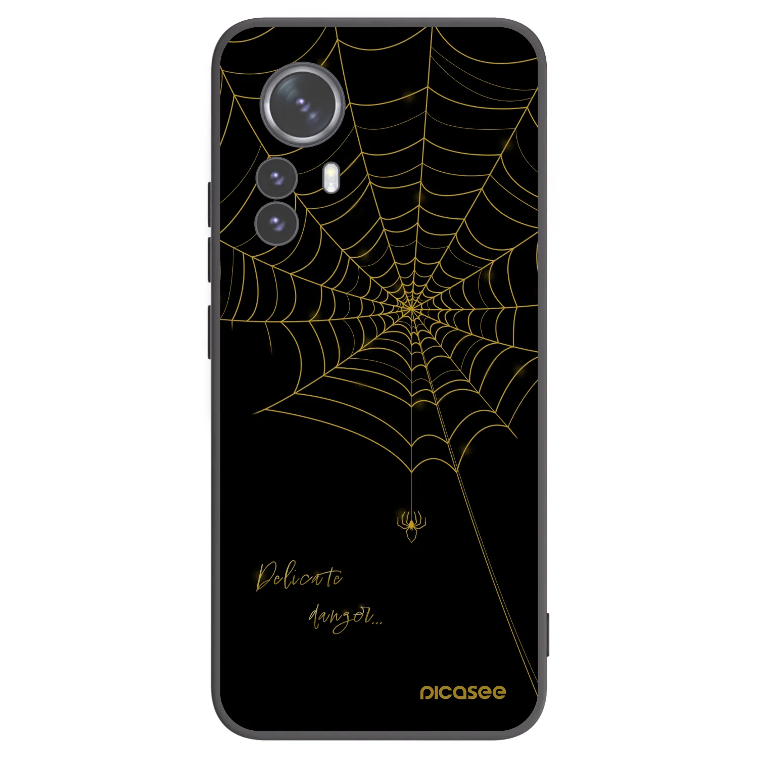Picasee silikonový černý obal pro Xiaomi 12 Pro - Delicate danger