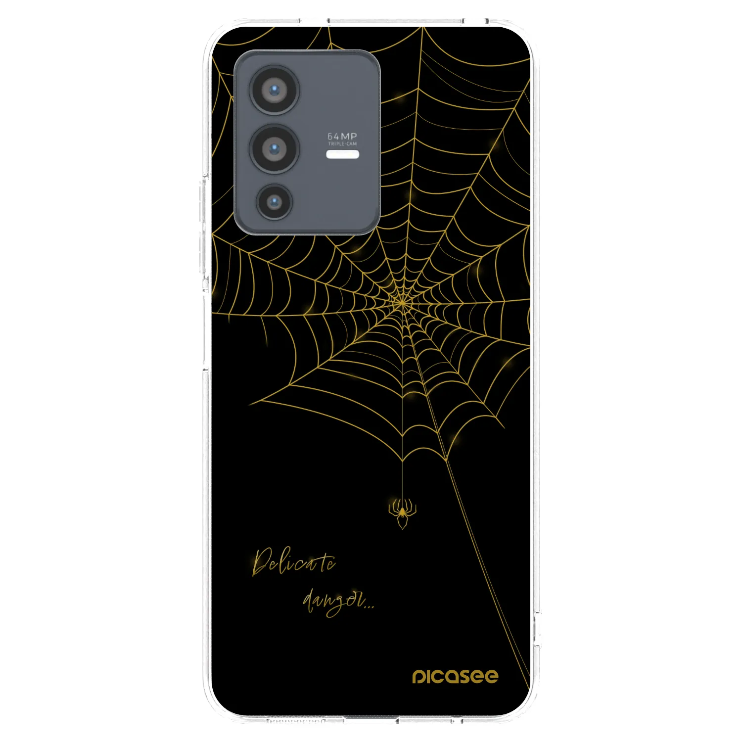 Picasee silikonový průhledný obal pro Vivo V23 5G - Delicate danger