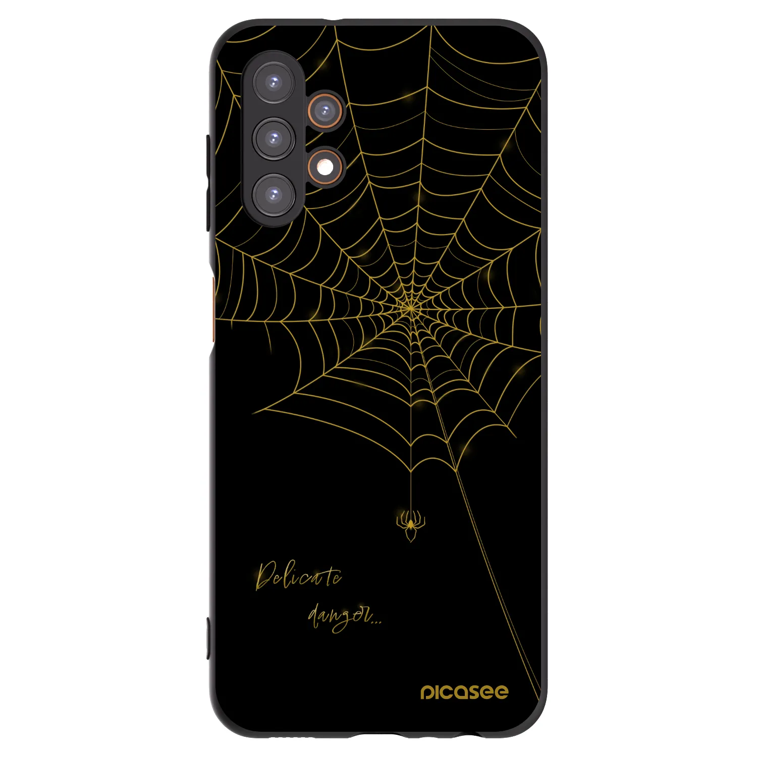 Picasee silikonový černý obal pro Samsung Galaxy A13 4G A135 - Delicate danger