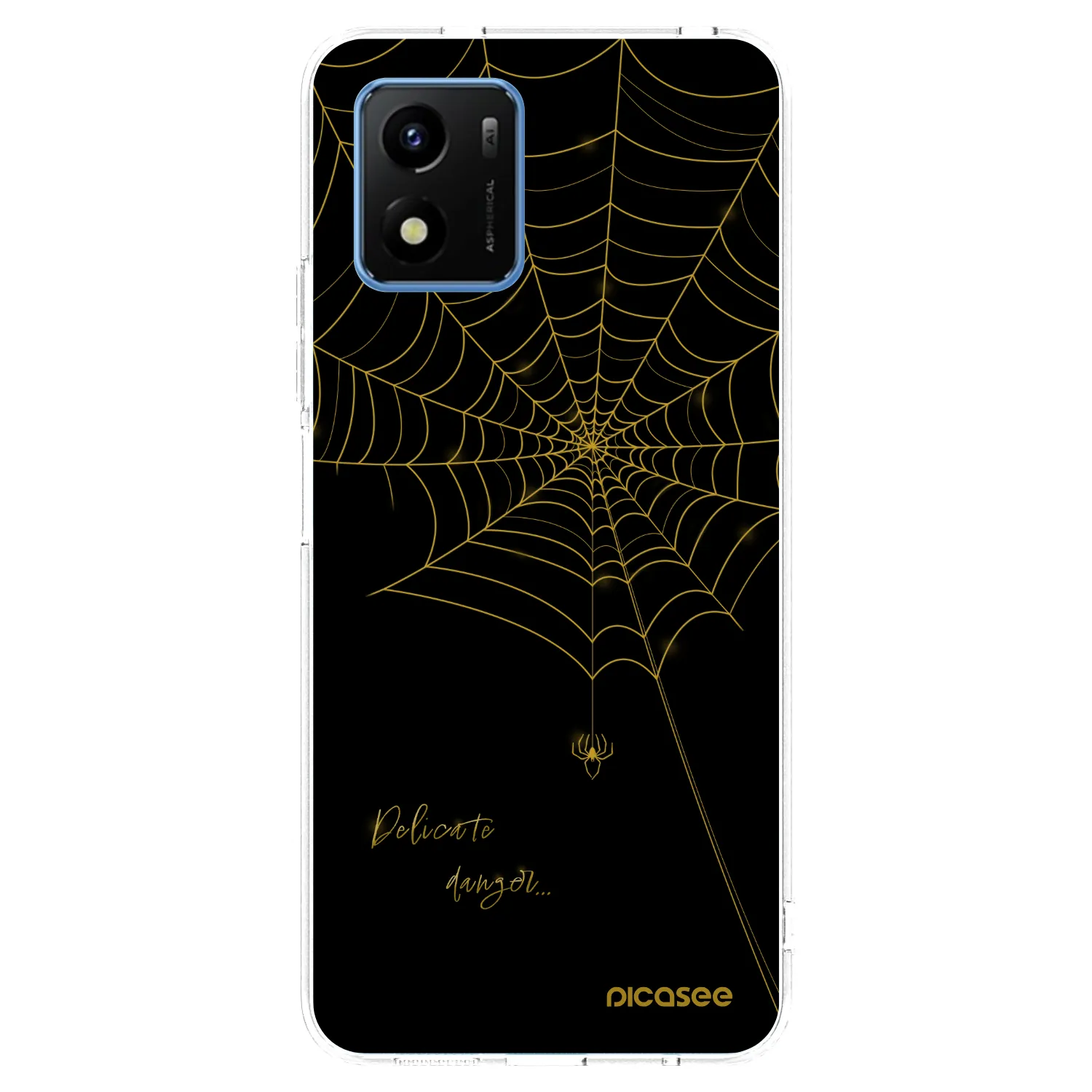 Picasee silikonový průhledný obal pro Vivo Y01 - Delicate danger