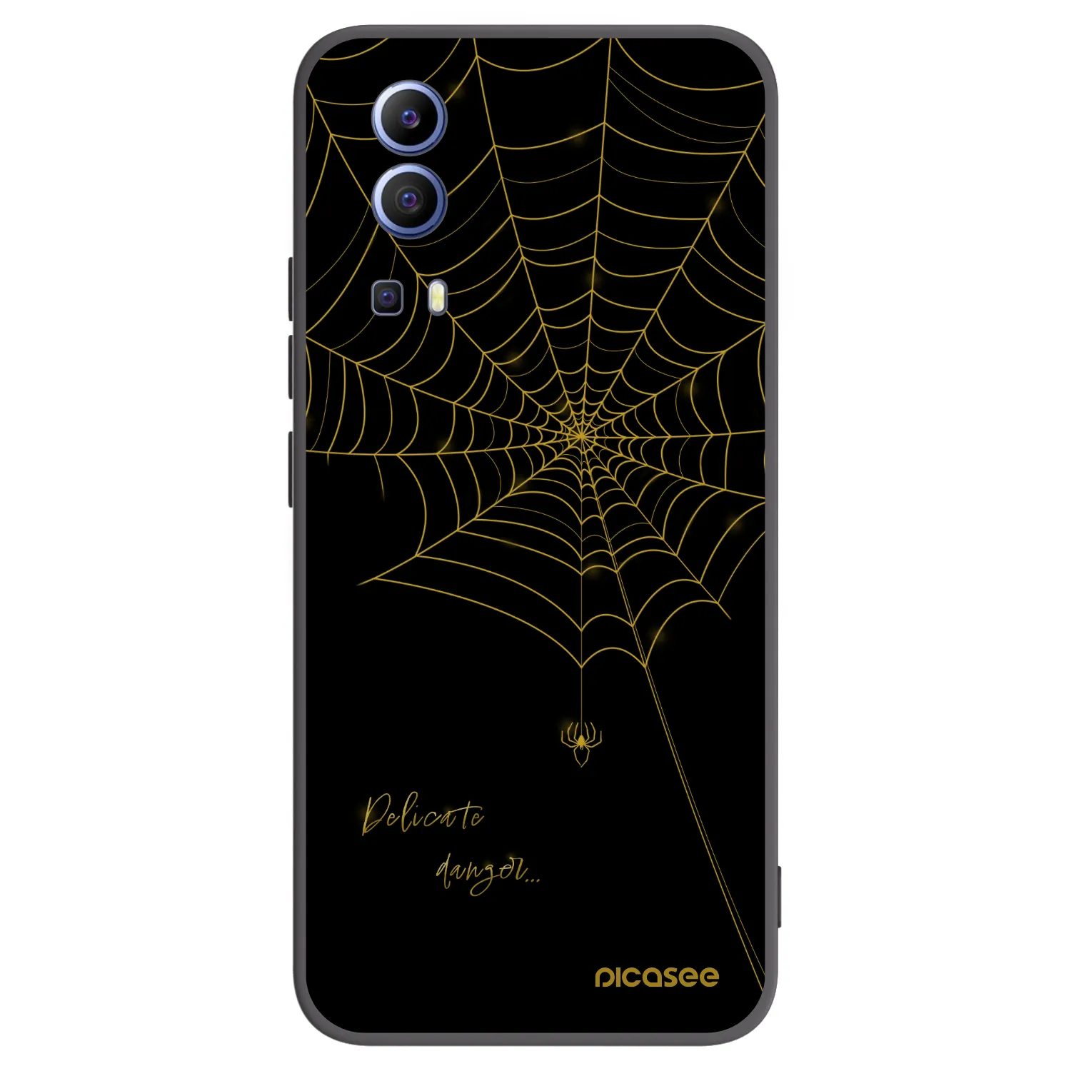 Picasee silikonový černý obal pro Vivo Y52 5G - Delicate danger