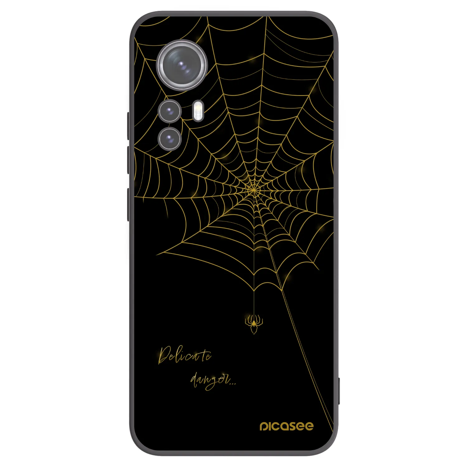 Picasee silikonový černý obal pro Xiaomi 12X - Delicate danger