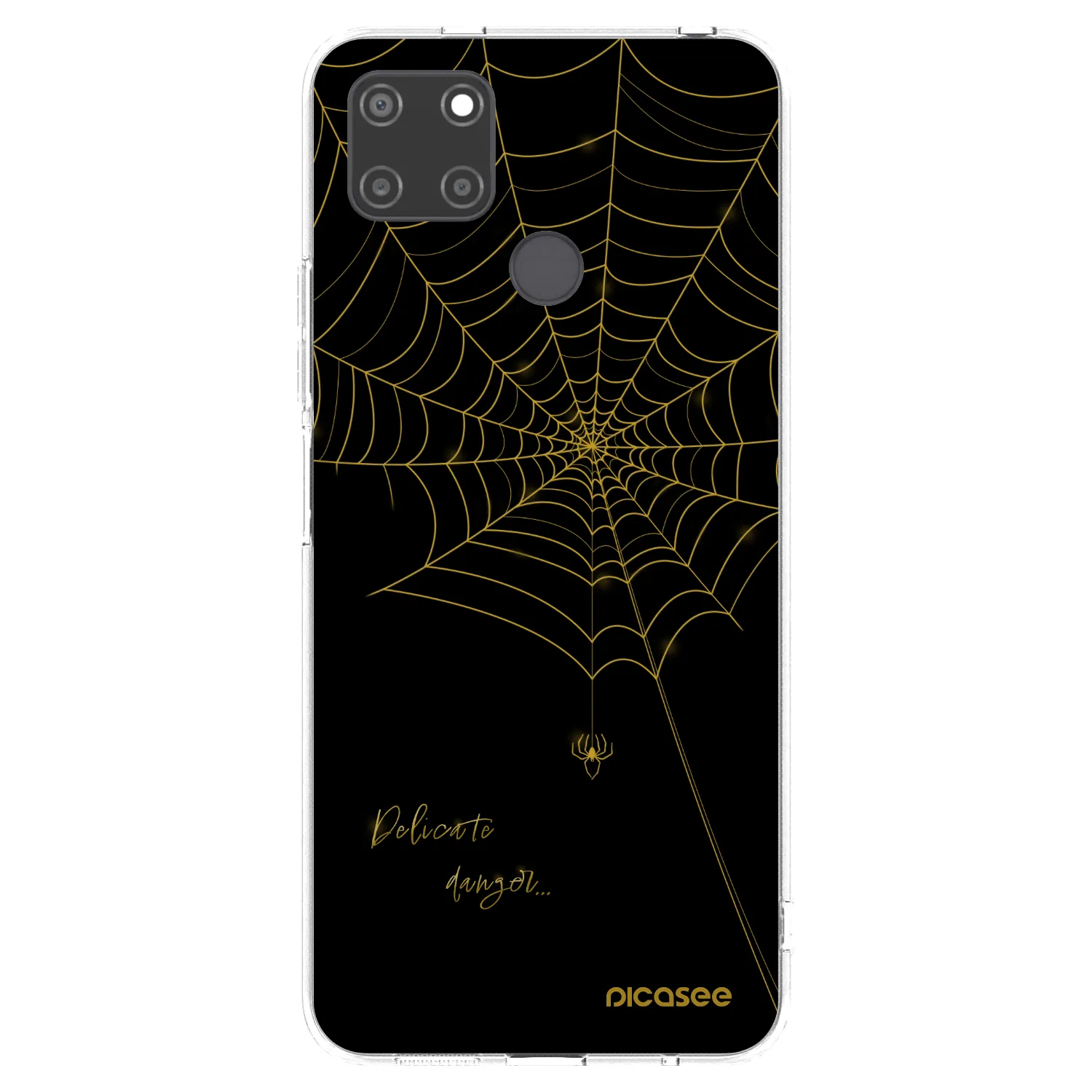 Picasee silikonový průhledný obal pro Realme C21Y - Delicate danger