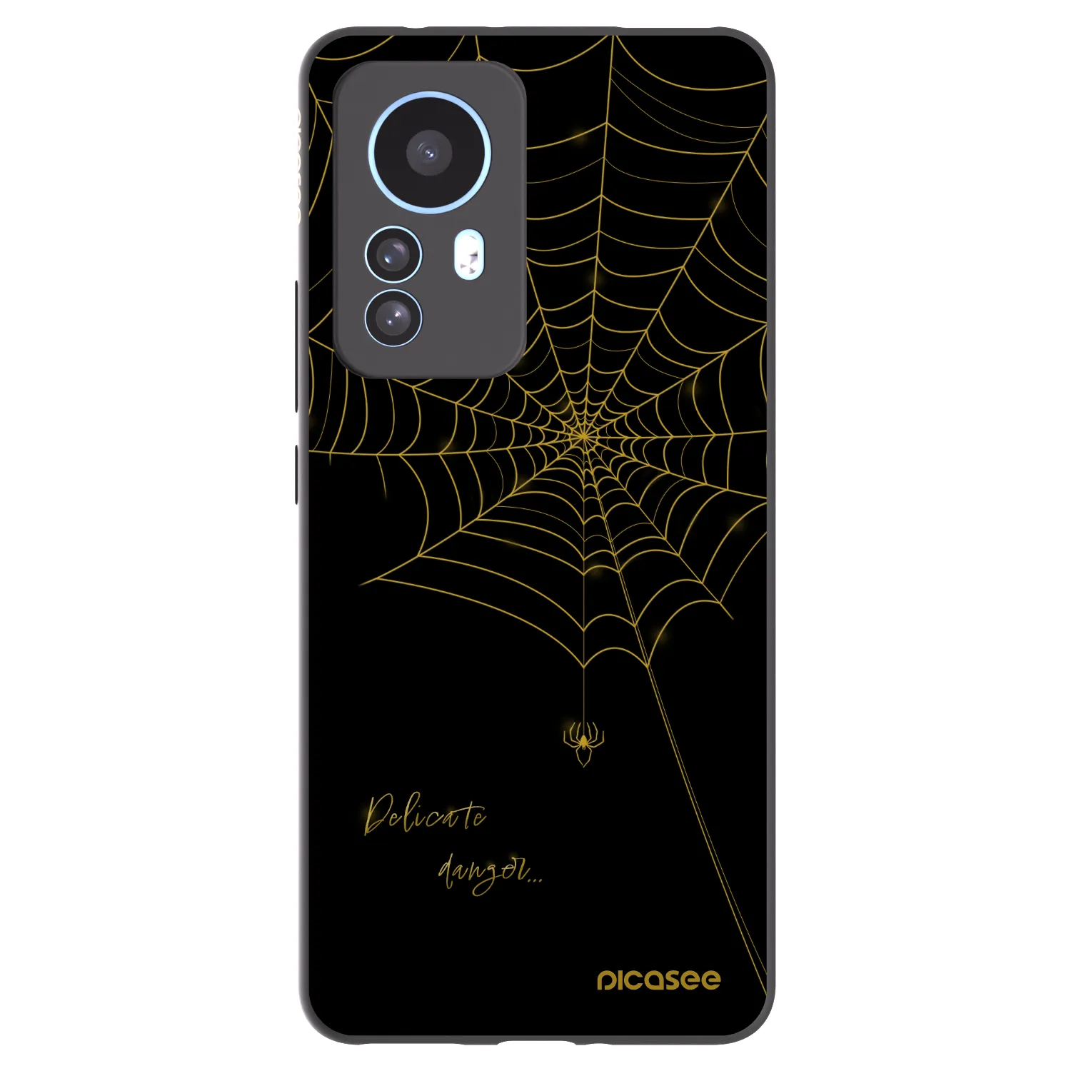 Picasee silikonový černý obal pro Xiaomi 12T - Delicate danger