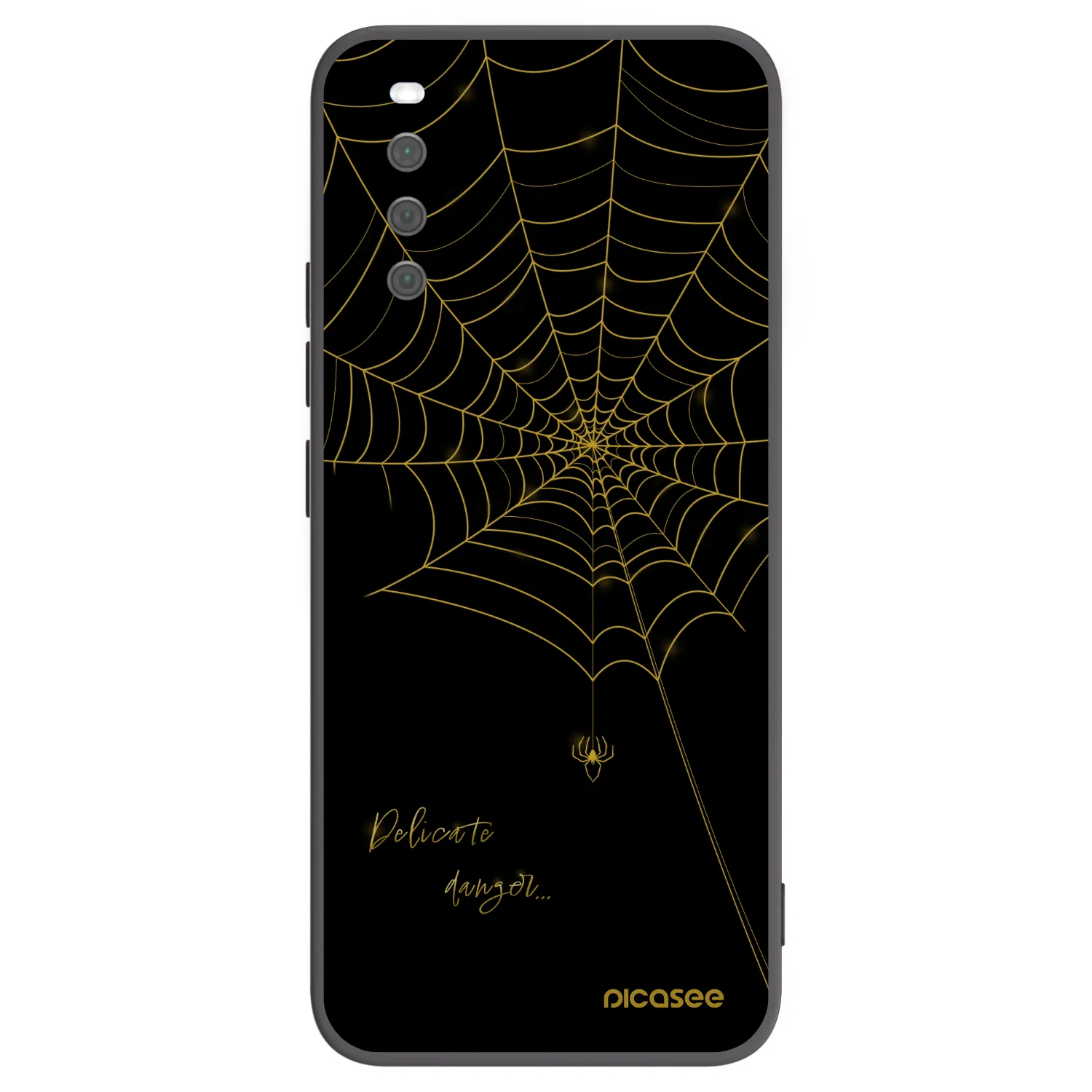 Picasee silikonový černý obal pro Sony Xperia 10 III - Delicate danger