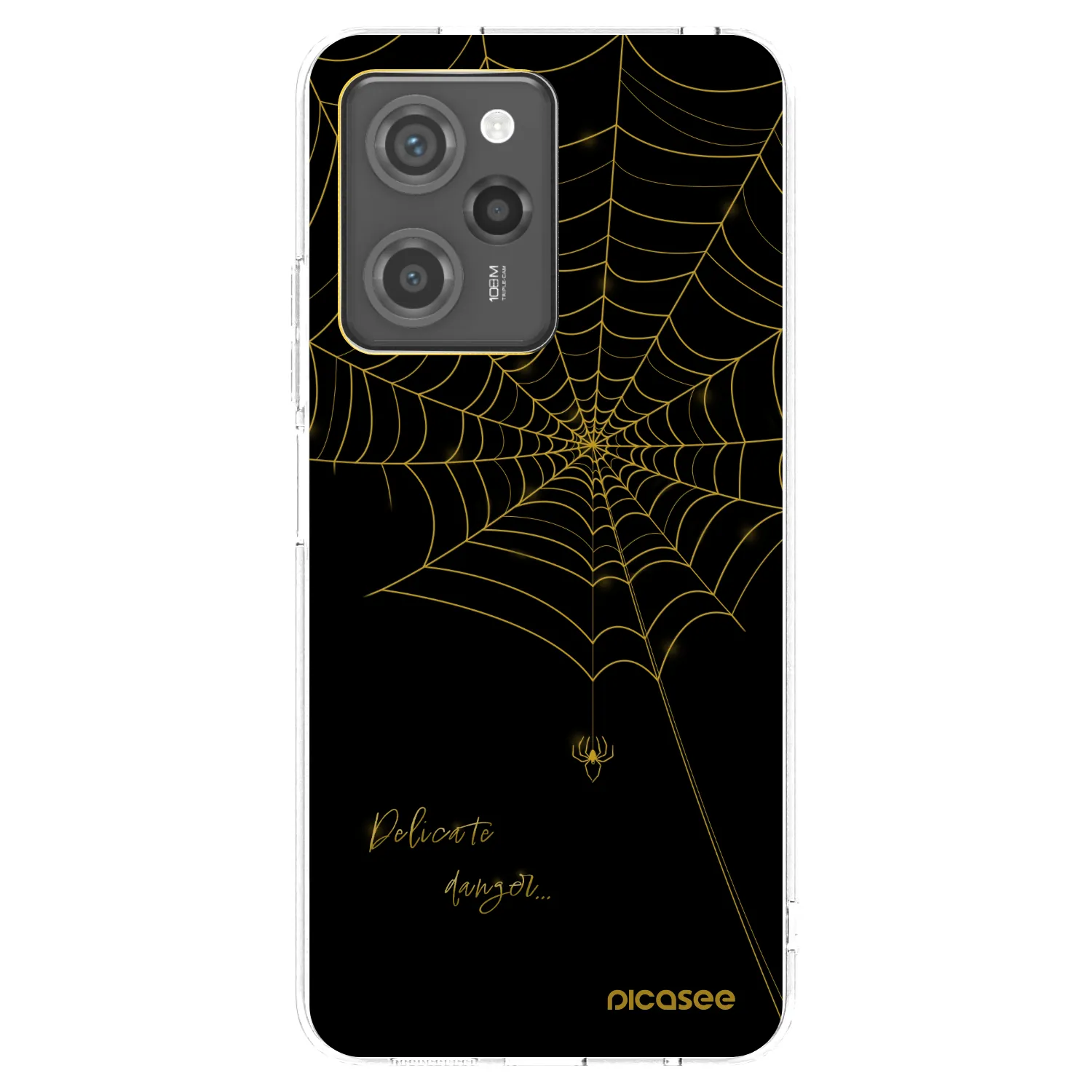 Picasee silikonový černý obal pro Xiaomi Poco X5 Pro - Delicate danger