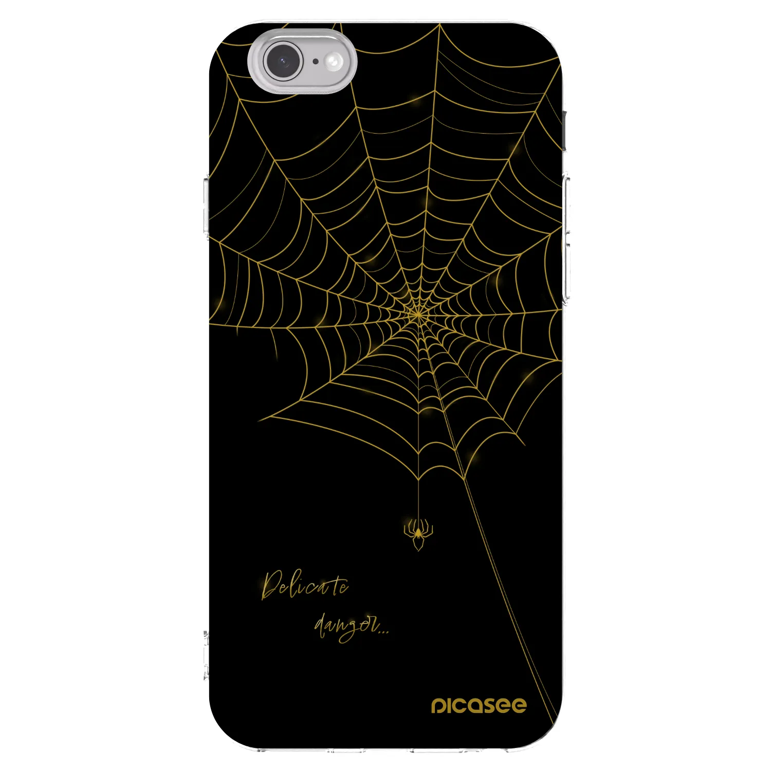 Picasee silikonový průhledný obal pro Apple iPhone 6/6S - Delicate danger