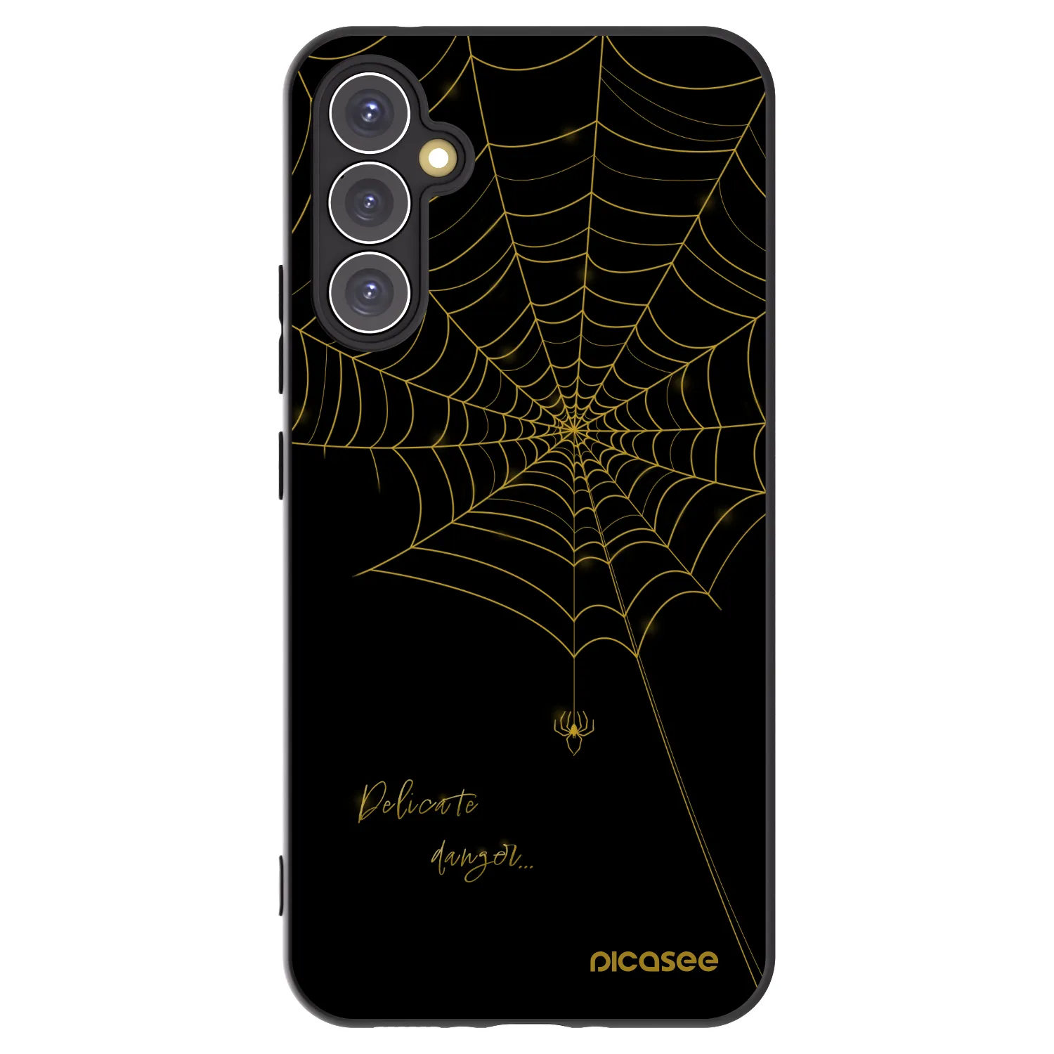 Picasee silikonový černý obal pro Samsung Galaxy A34 5G A346B - Delicate danger