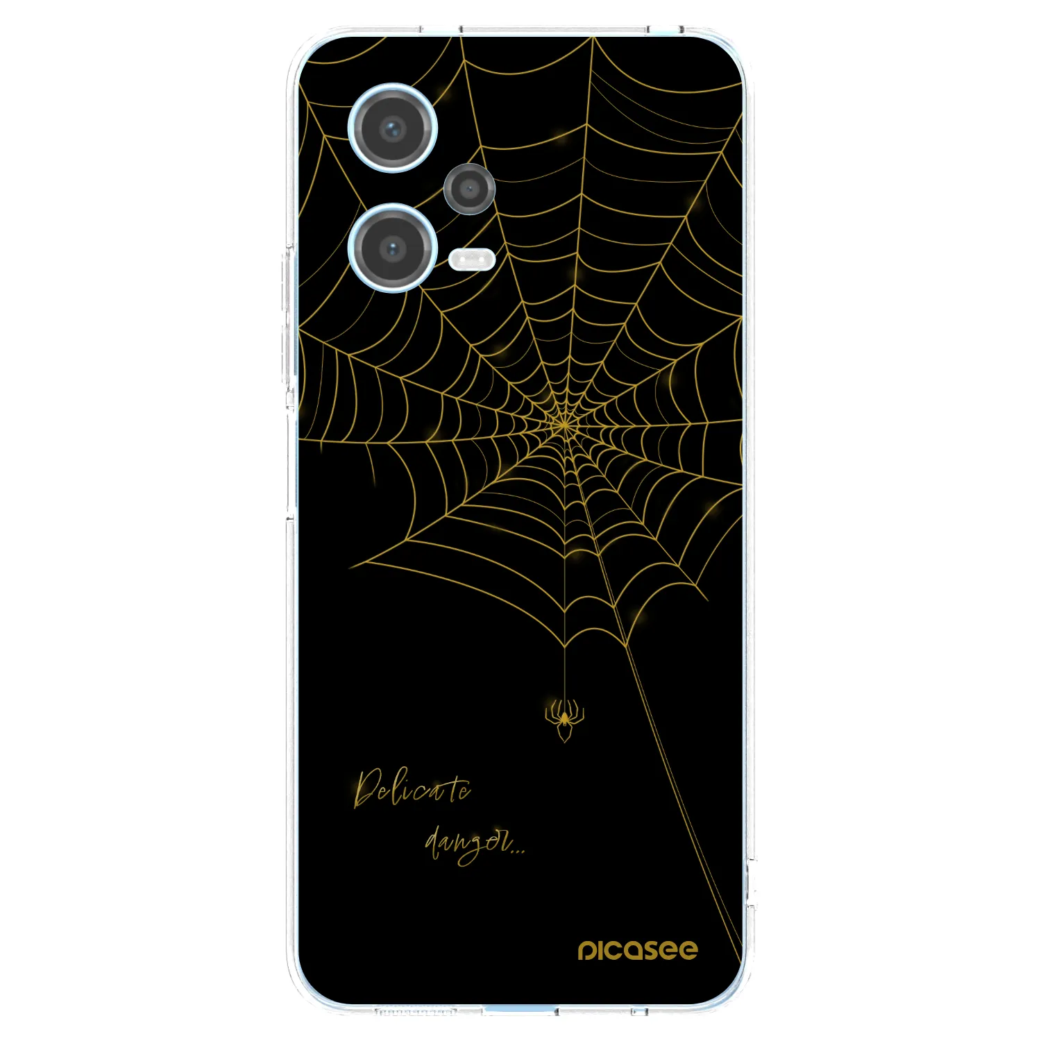 Picasee silikonový průhledný obal pro Xiaomi Redmi Note 12 5G - Delicate danger