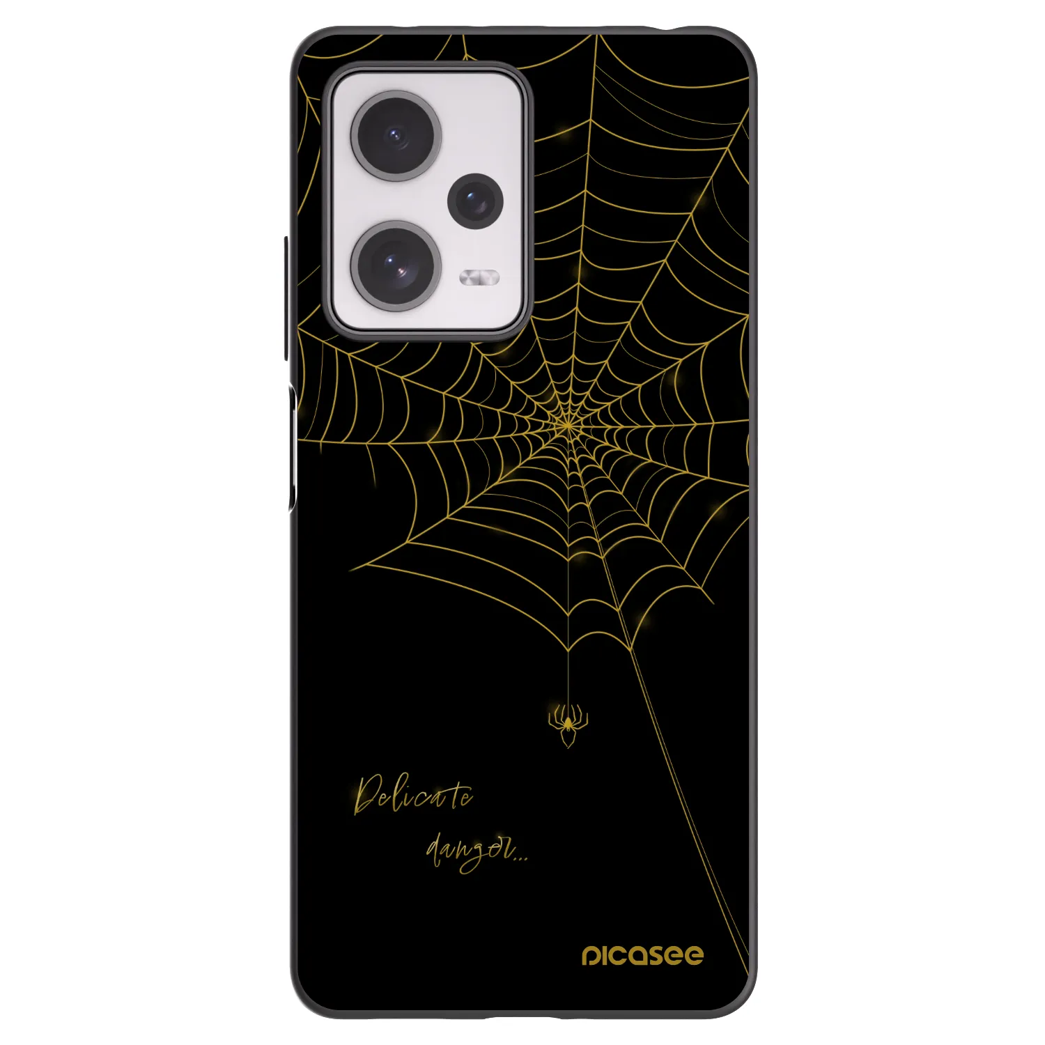 Picasee silikonový černý obal pro Xiaomi Redmi Note 12 Pro+ 5G - Delicate danger