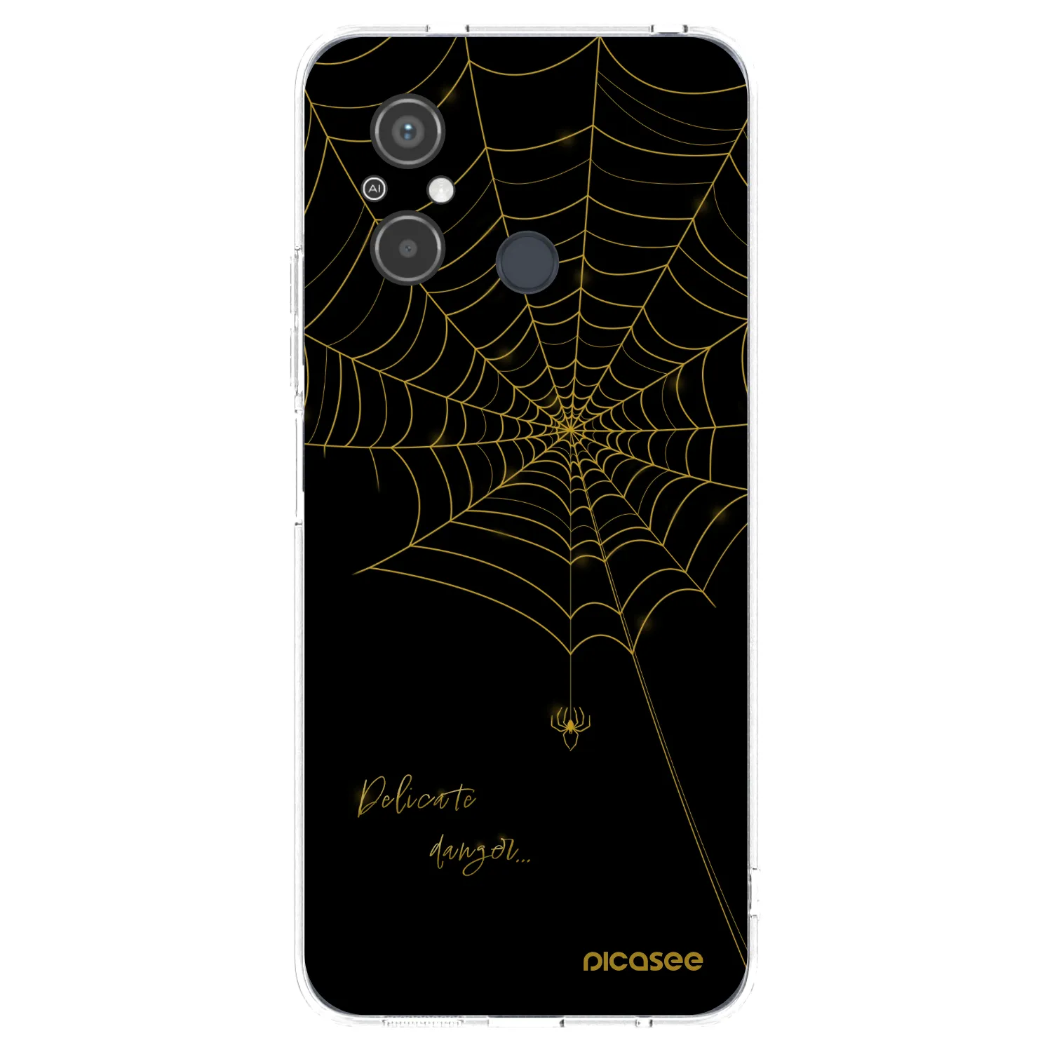 Picasee silikonový průhledný obal pro Xiaomi Redmi 12C - Delicate danger