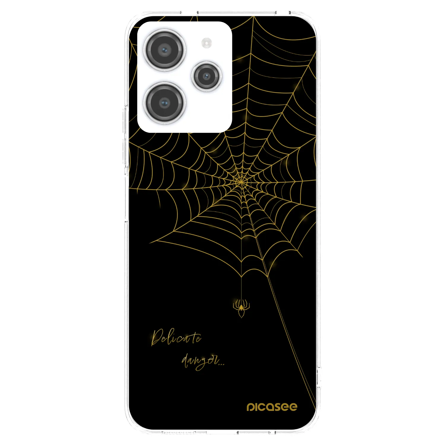 Picasee silikonový průhledný obal pro Xiaomi Redmi 12 4G - Delicate danger