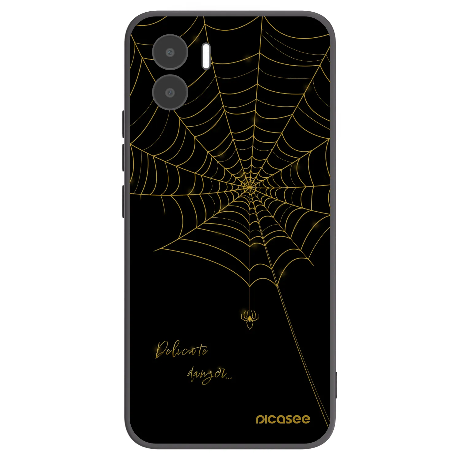Picasee silikonový černý obal pro Xiaomi Redmi A2 - Delicate danger
