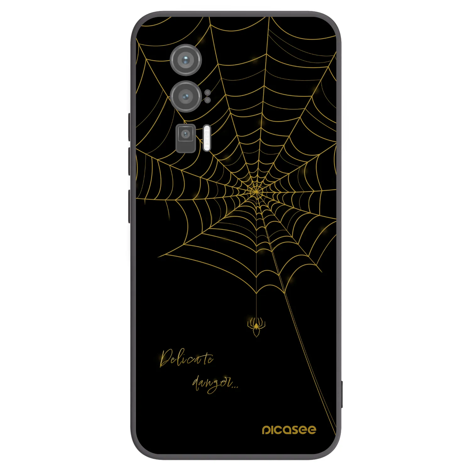 Picasee silikonový černý obal pro Xiaomi Poco F5 Pro 5G - Delicate danger