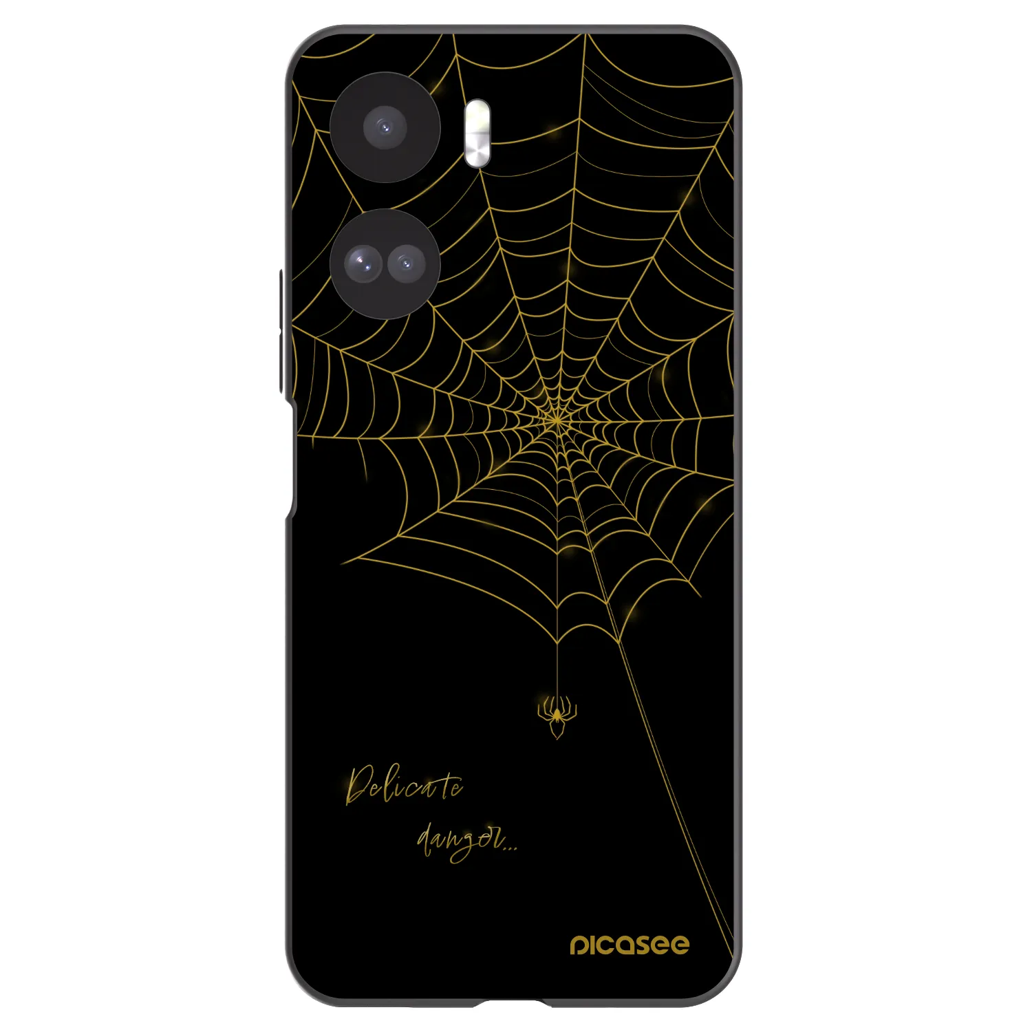 Picasee silikonový černý obal pro Honor 90 Lite 5G - Delicate danger