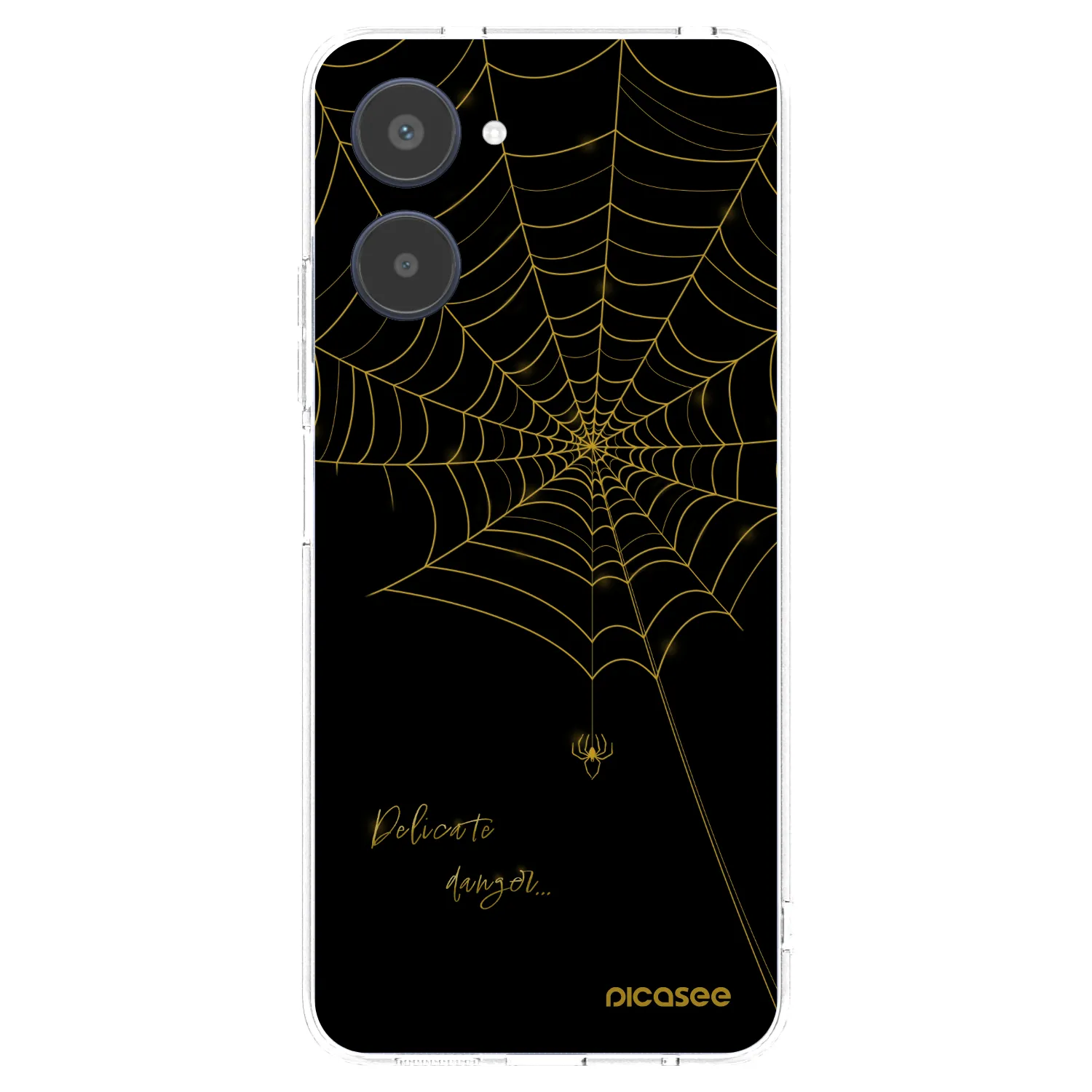 Picasee silikonový průhledný obal pro Realme 10 4G - Delicate danger