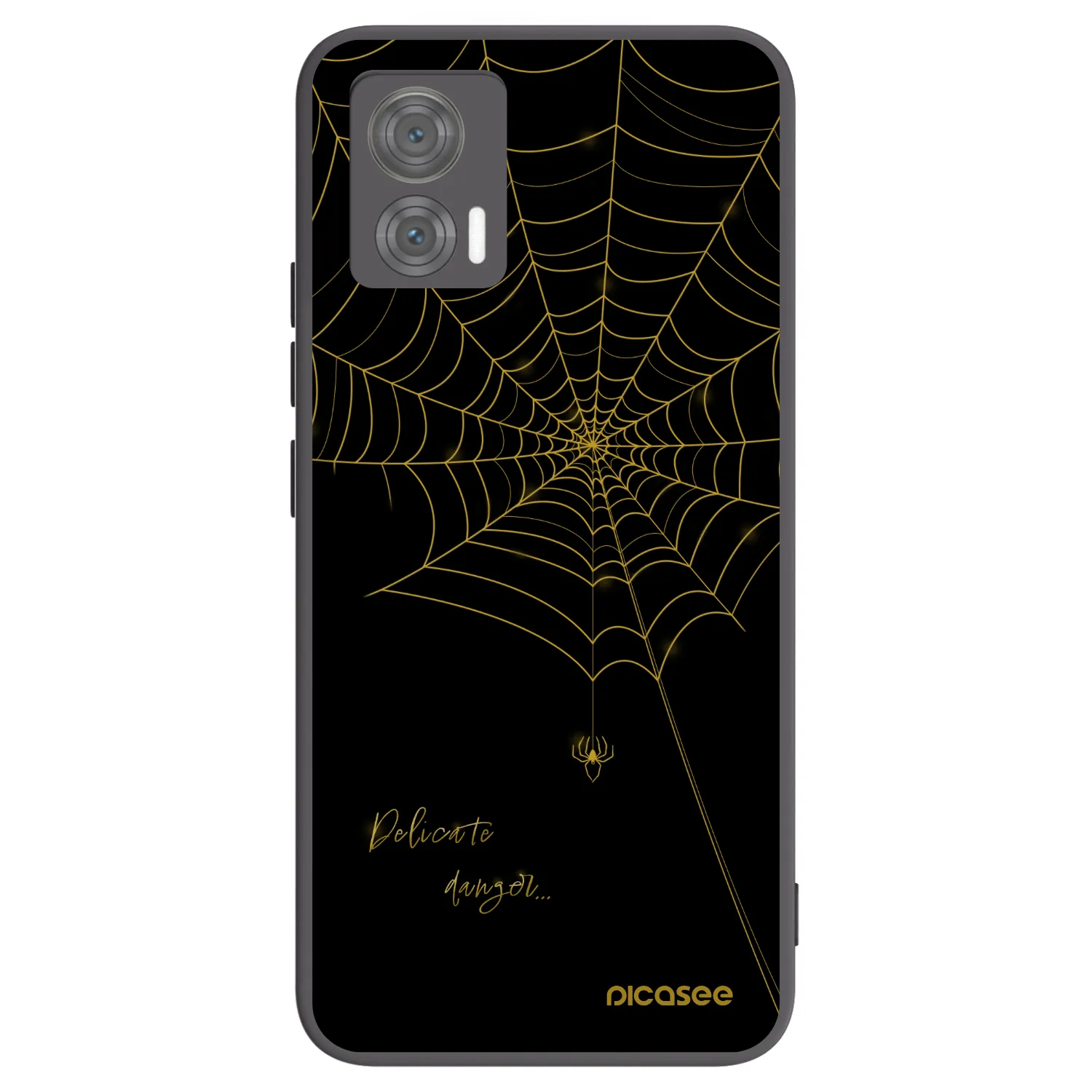 Picasee silikonový černý obal pro Motorola Edge 30 Neo - Delicate danger