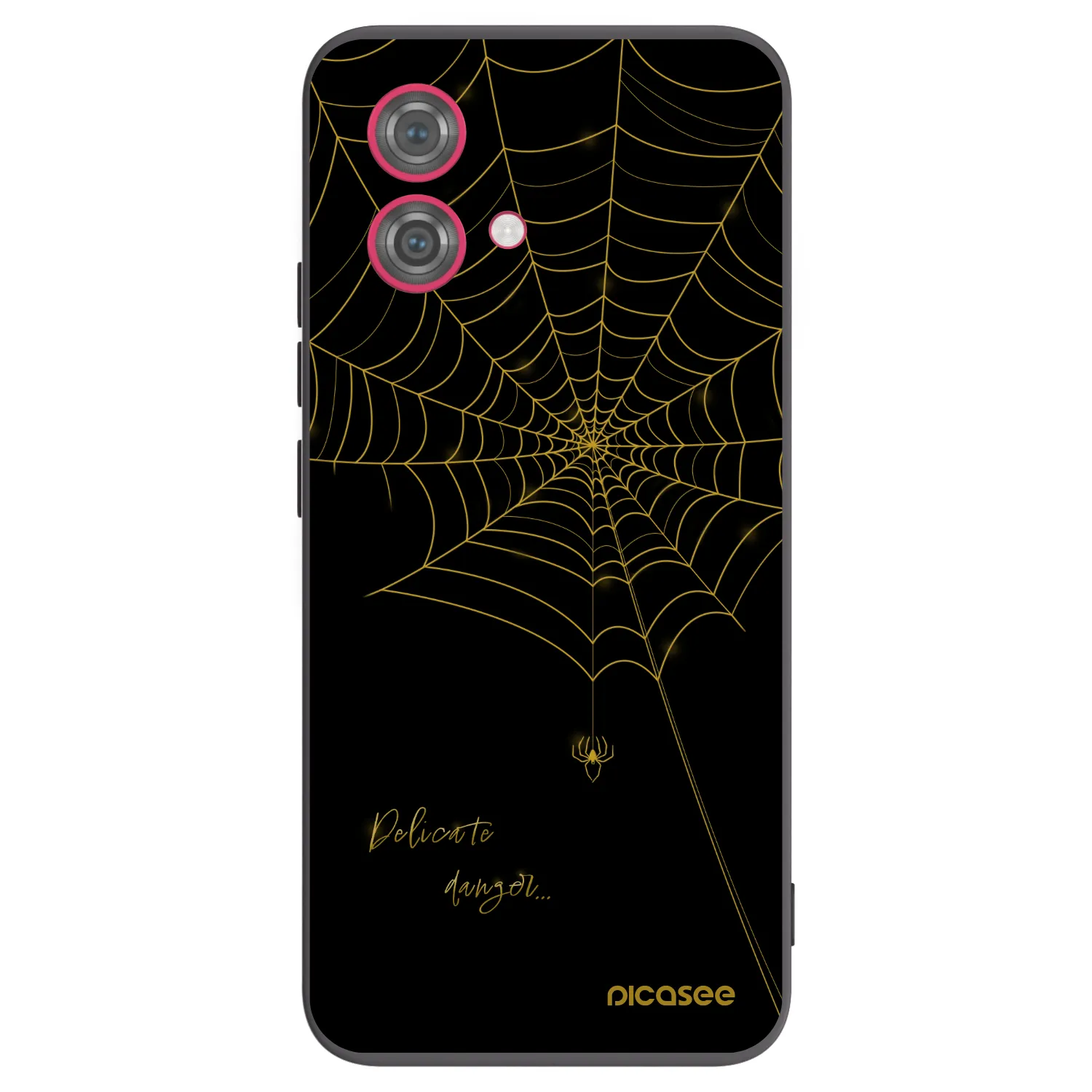 Picasee silikonový černý obal pro Motorola Moto G84 5G - Delicate danger