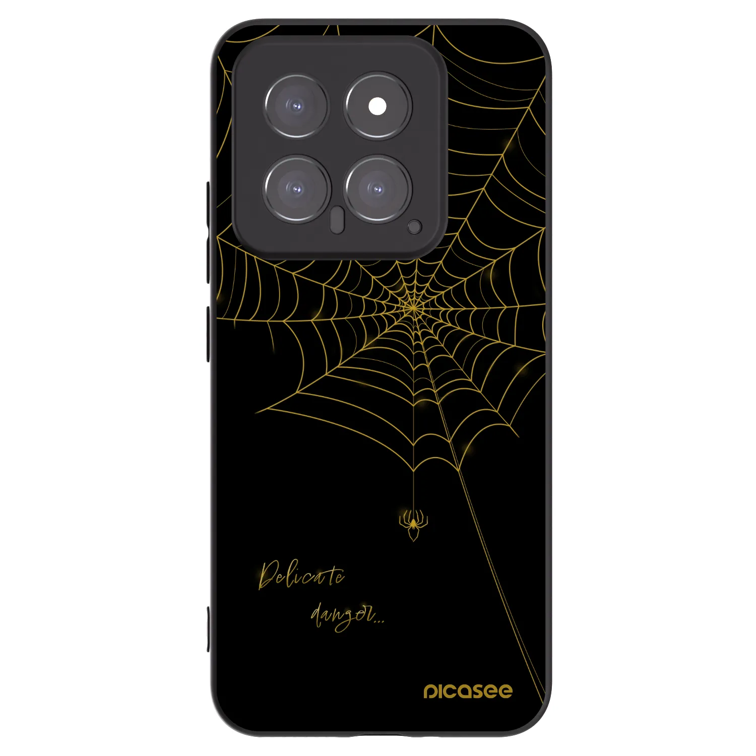 Picasee silikonový černý obal pro Xiaomi 14 - Delicate danger