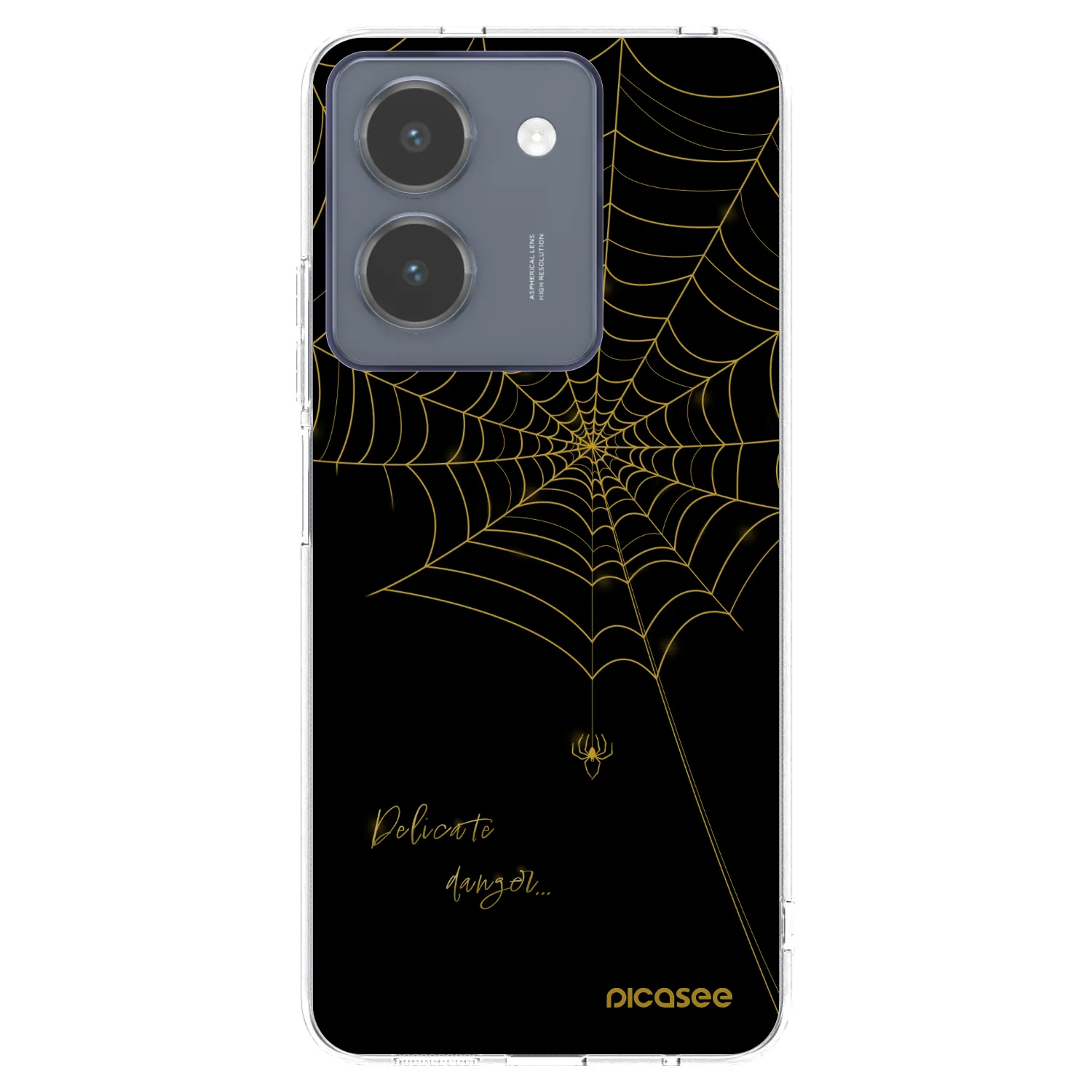 Picasee silikonový průhledný obal pro Vivo Y36 4G - Delicate danger