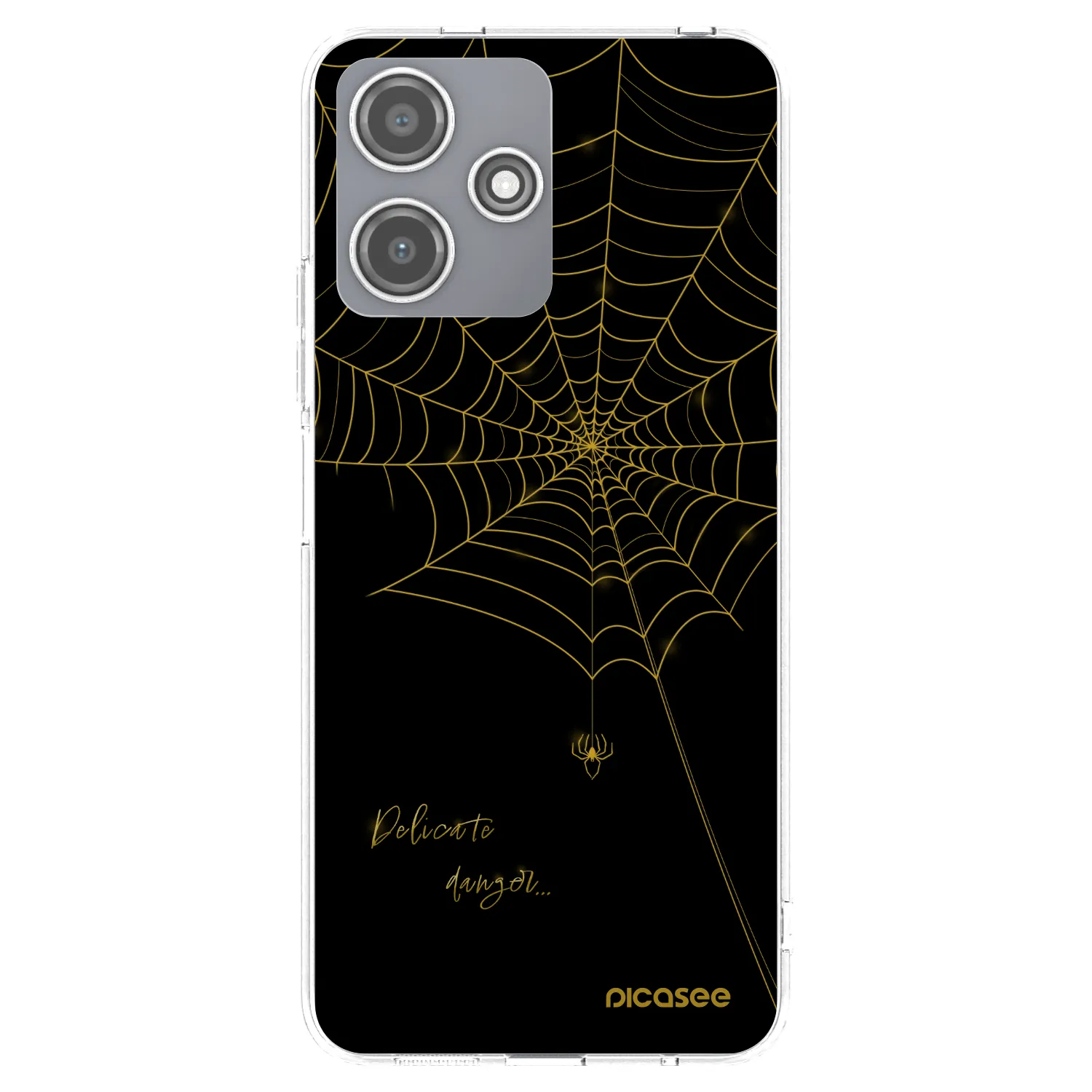 Picasee silikonový průhledný obal pro Xiaomi Redmi 12 5G - Delicate danger