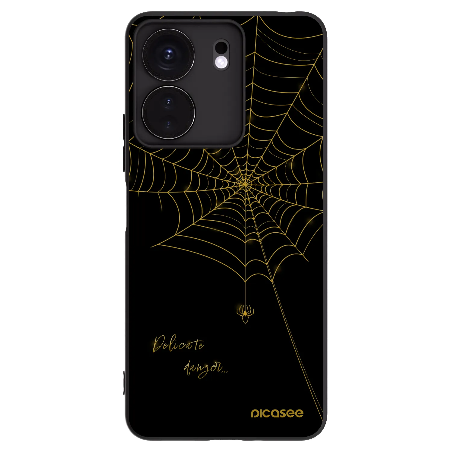 Picasee silikonový černý obal pro Xiaomi Redmi 13C 4G - Delicate danger