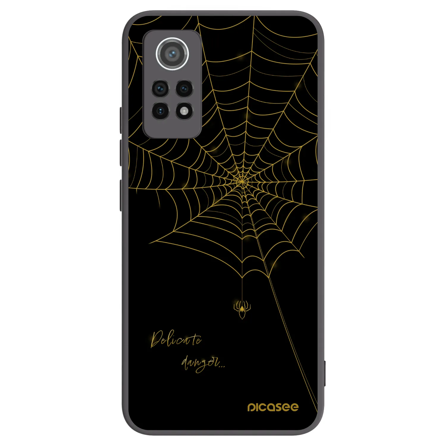 Picasee silikonový černý obal pro Xiaomi Redmi Note 12 Pro 4G - Delicate danger