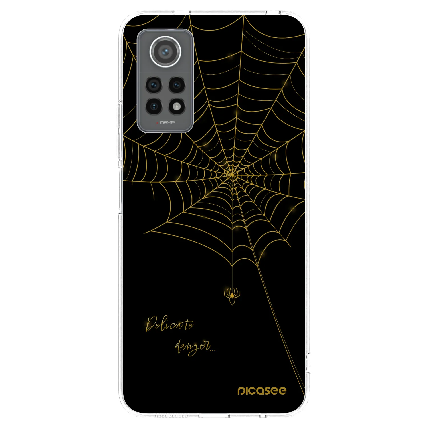 Picasee silikonový průhledný obal pro Xiaomi Redmi Note 12 Pro 4G - Delicate danger