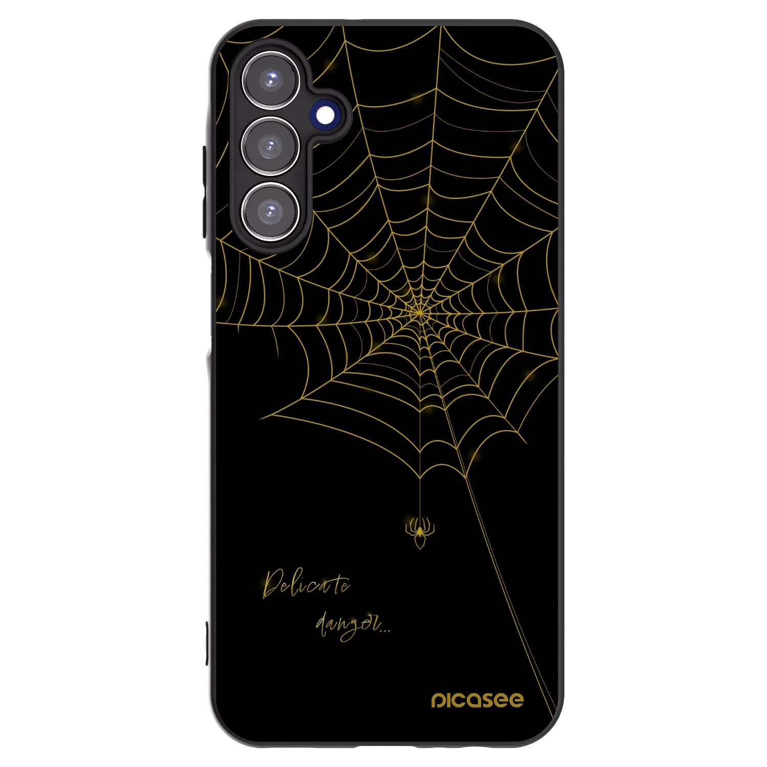 Picasee silikonový černý obal pro Samsung Galaxy A15 A156B 5G - Delicate danger
