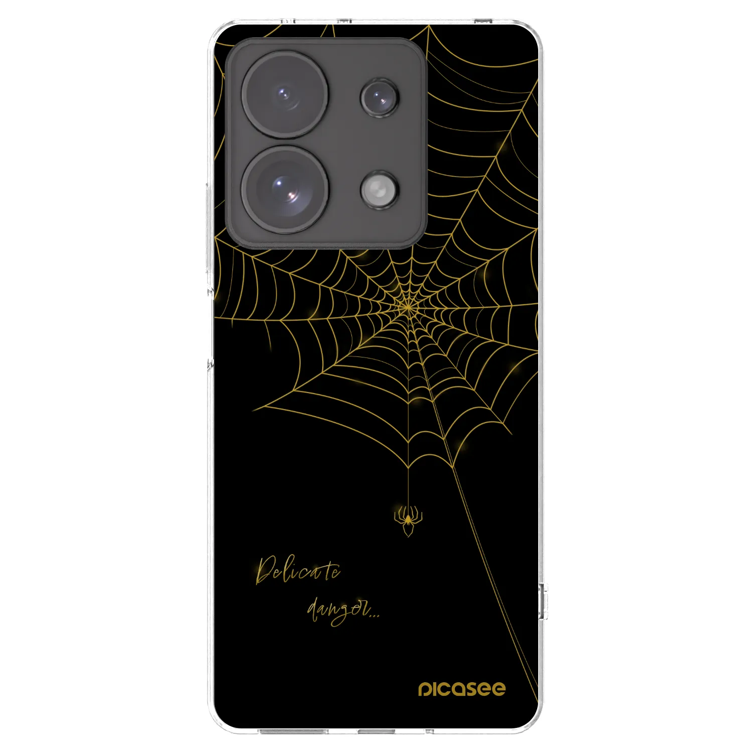 Picasee silikonový průhledný obal pro Xiaomi Redmi Note 13 Pro 4G - Delicate danger