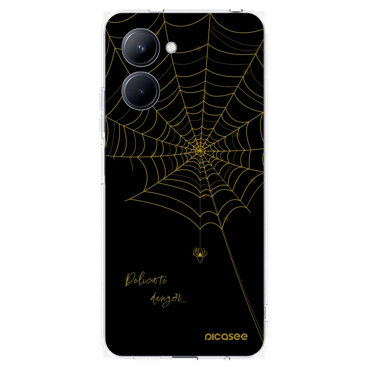 Picasee silikonový průhledný obal pro Realme C33 (2023) - Delicate danger