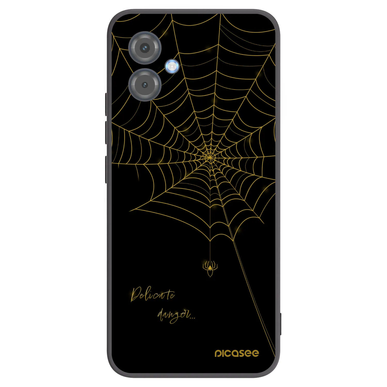 Picasee silikonový černý obal pro Motorola Moto G14 - Delicate danger